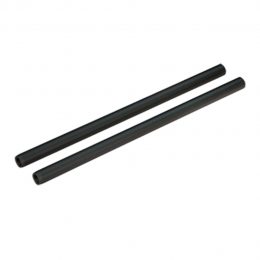 2 x 15mm Aluminum Rod - 200mm Black