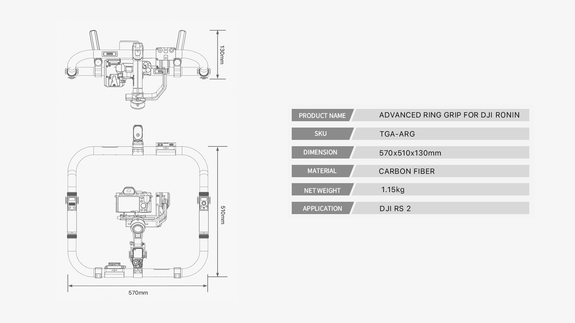 Advanced Ring Grip for DJI Ronin