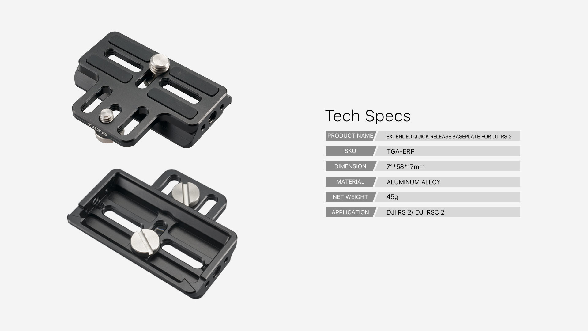 TGA-ERP tech specs