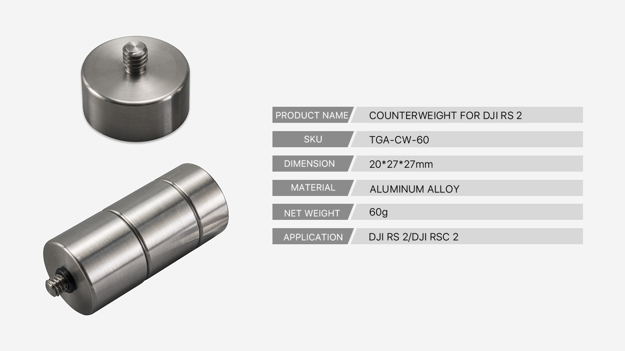 60g counterweight tech specs