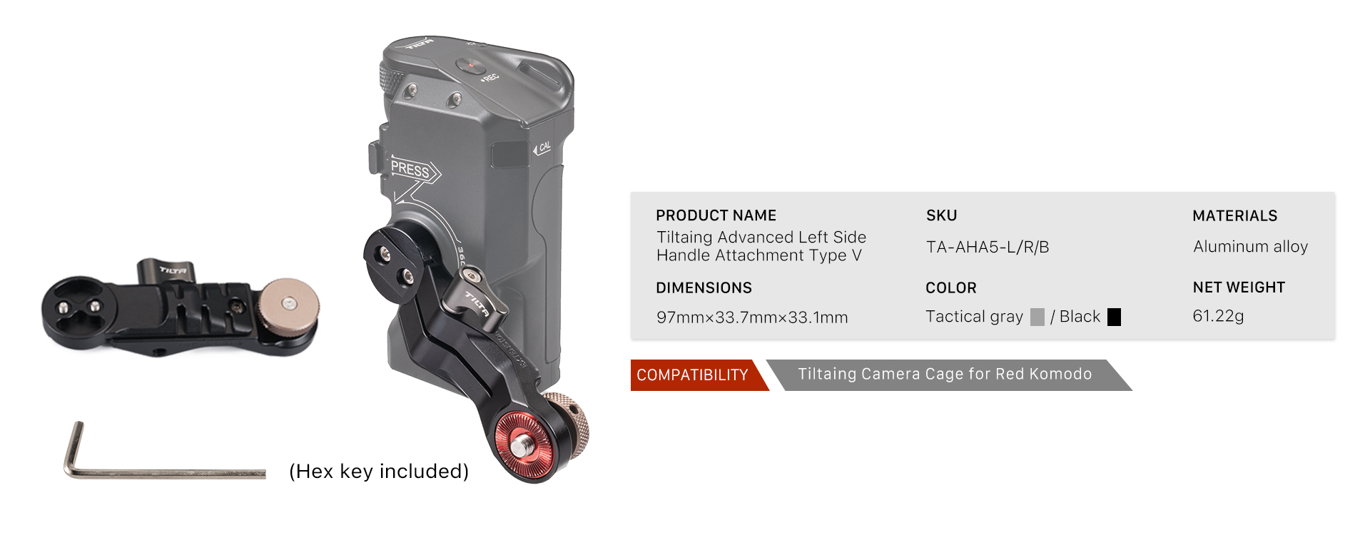 Tilta Advanced Side Handle Attachment Type V