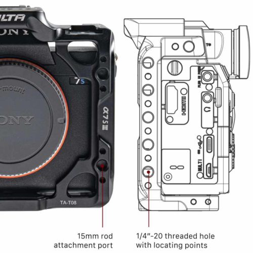 Sony a7S III için Yarım Kamera Kafesi