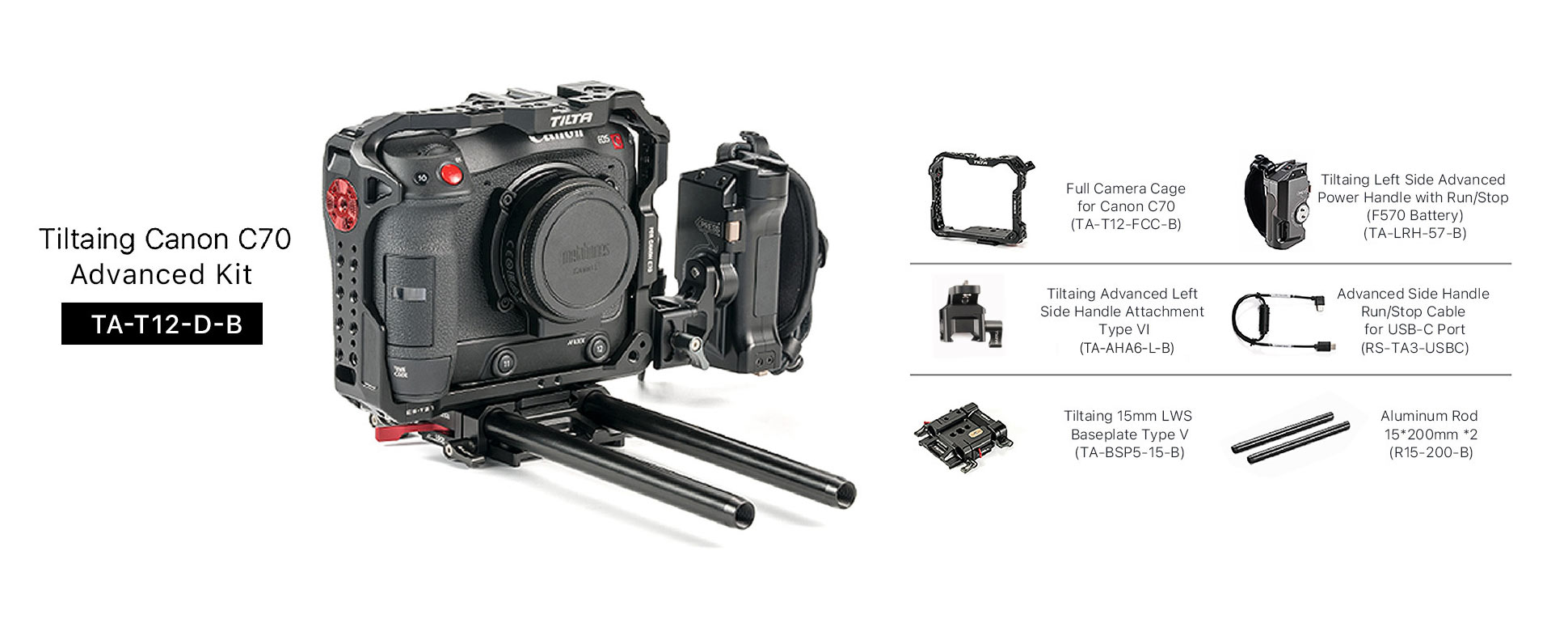 Tilta Canon C70 Advanced Kit - Black