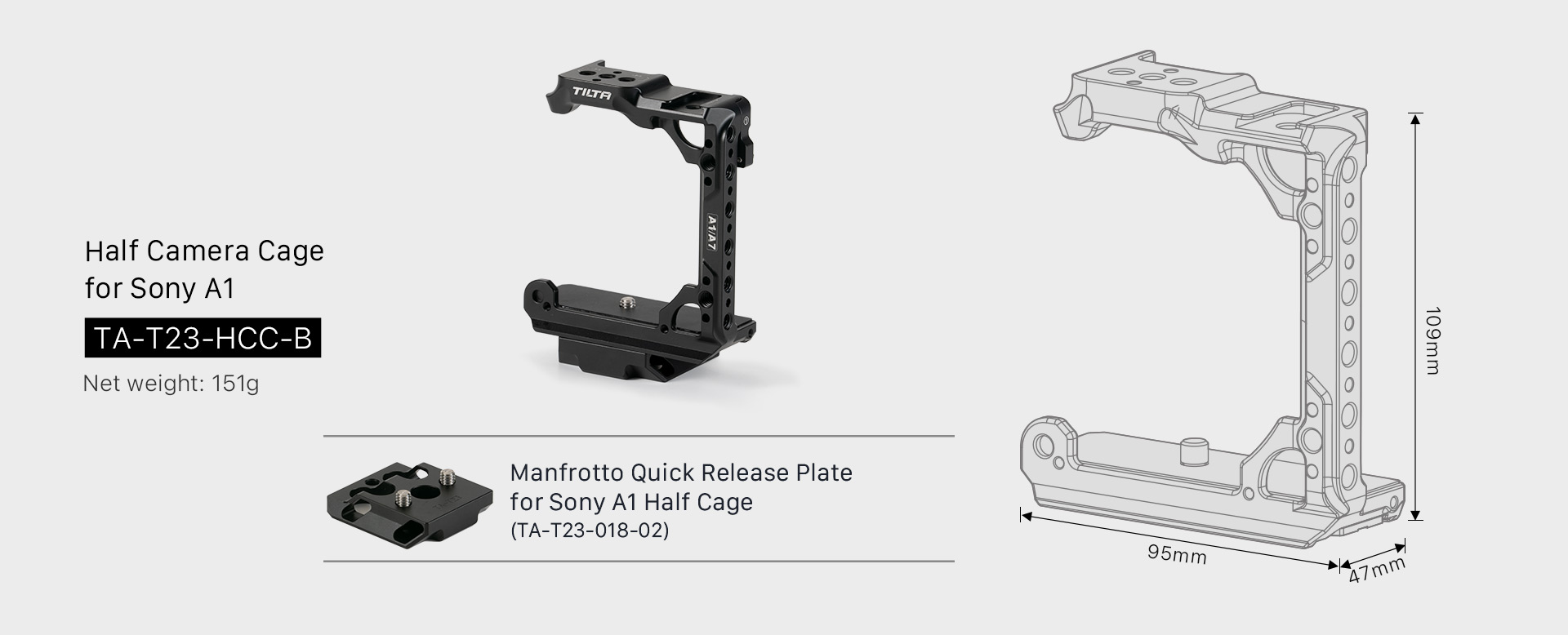 Half Camera Cage for Sony a1