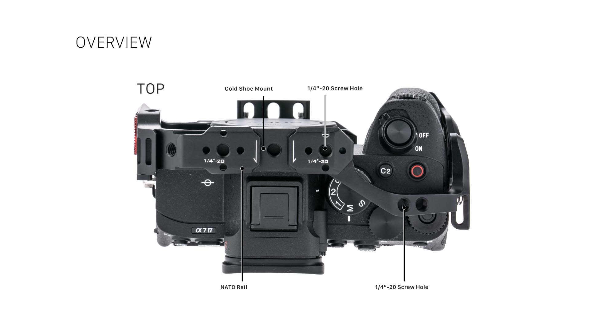 Kamerakäfig für Sony a7 IV Basic Kit - Schwarz