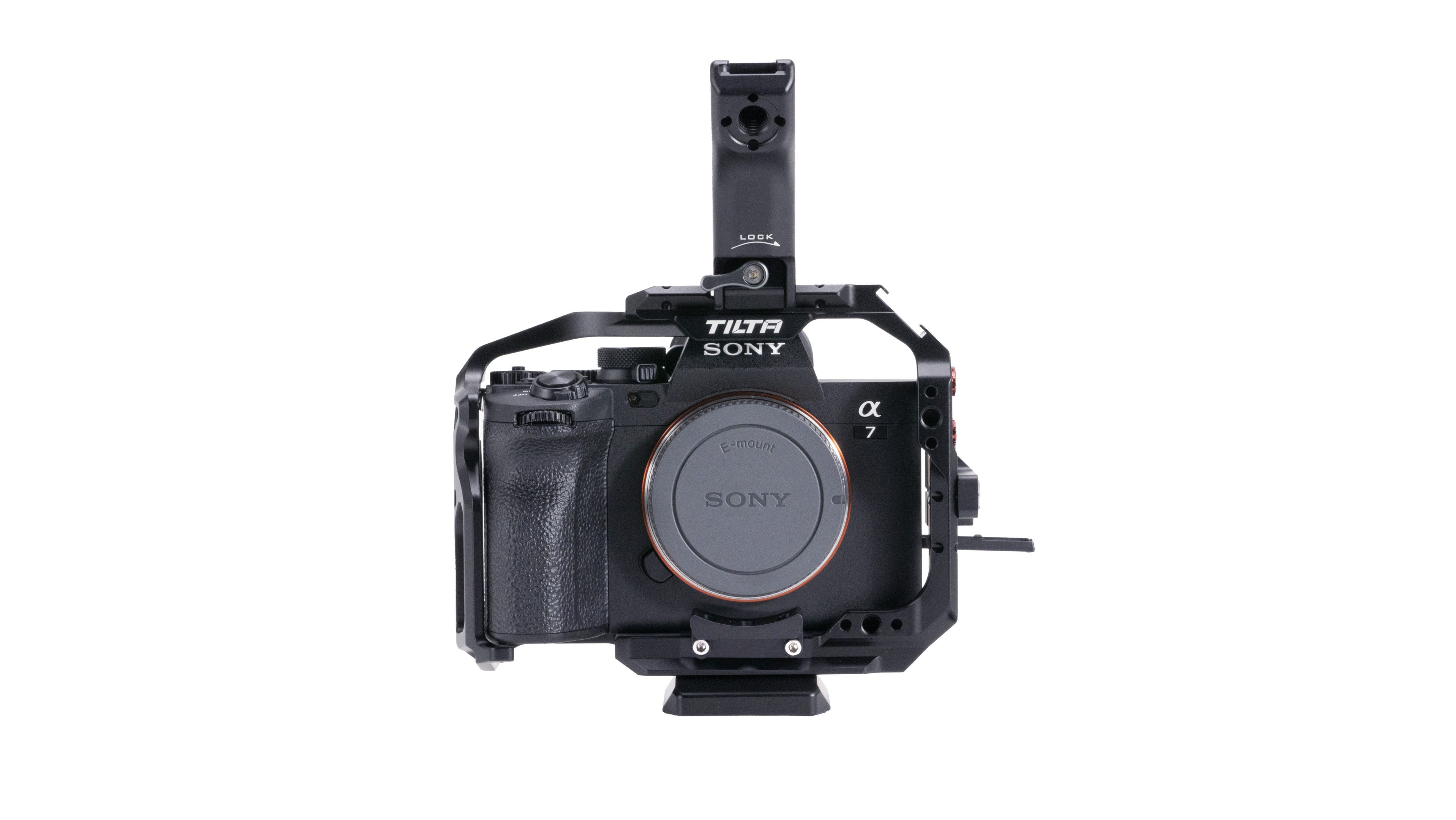 Gabbia Tilta Per Sony Alpha 7 V / A7 IV / A7R V – Mezzo Telaio Con Slitte E Filettature 1/4-20, Nera