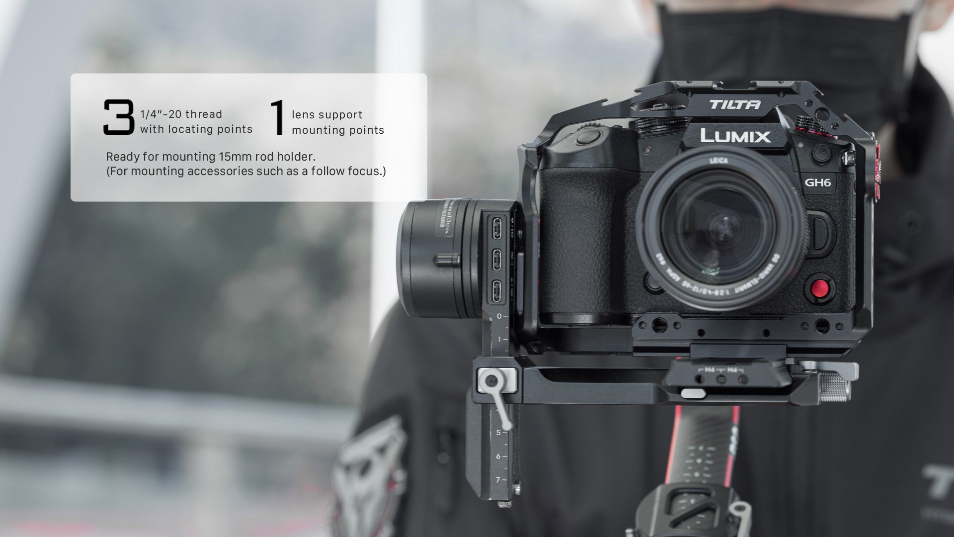 Camera Cage for Panasonic GH6 Pro Kit - Black