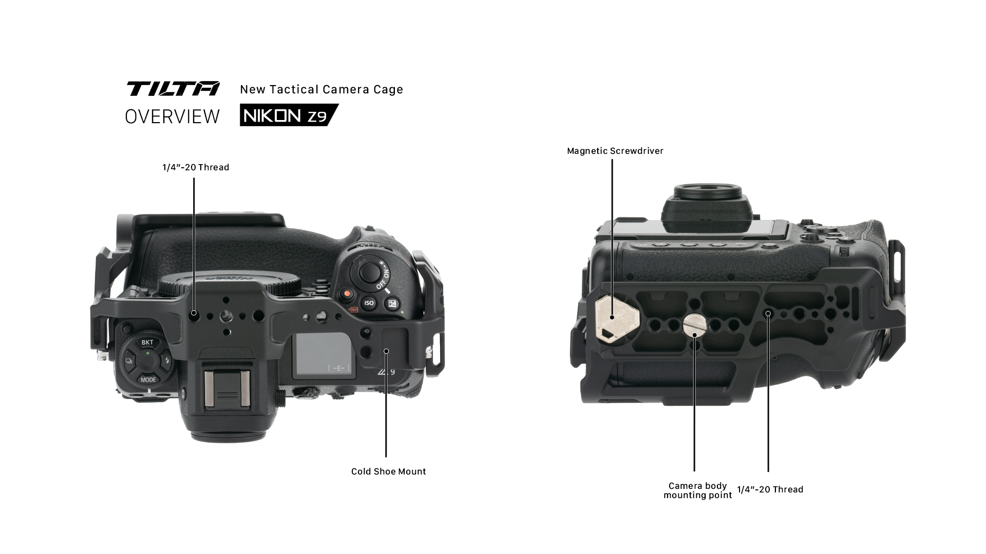 Kamerakäfig für Nikon Z9 Basic Kit - Schwarz