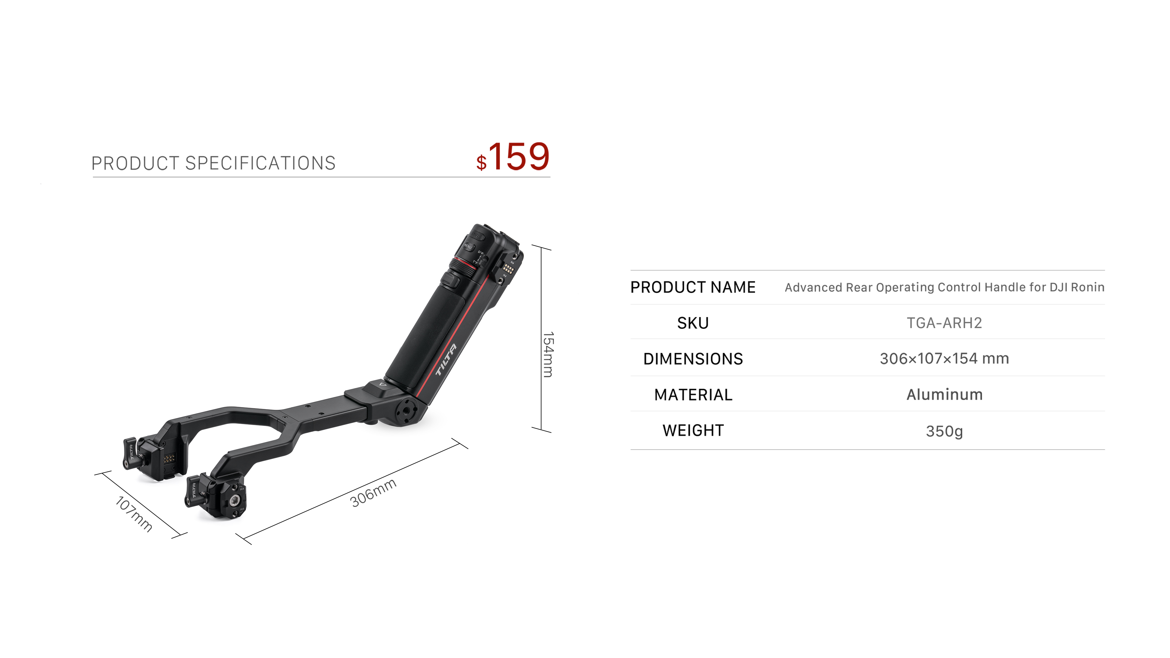 Advanced Rear Operating Control Handle for DJI Ronin