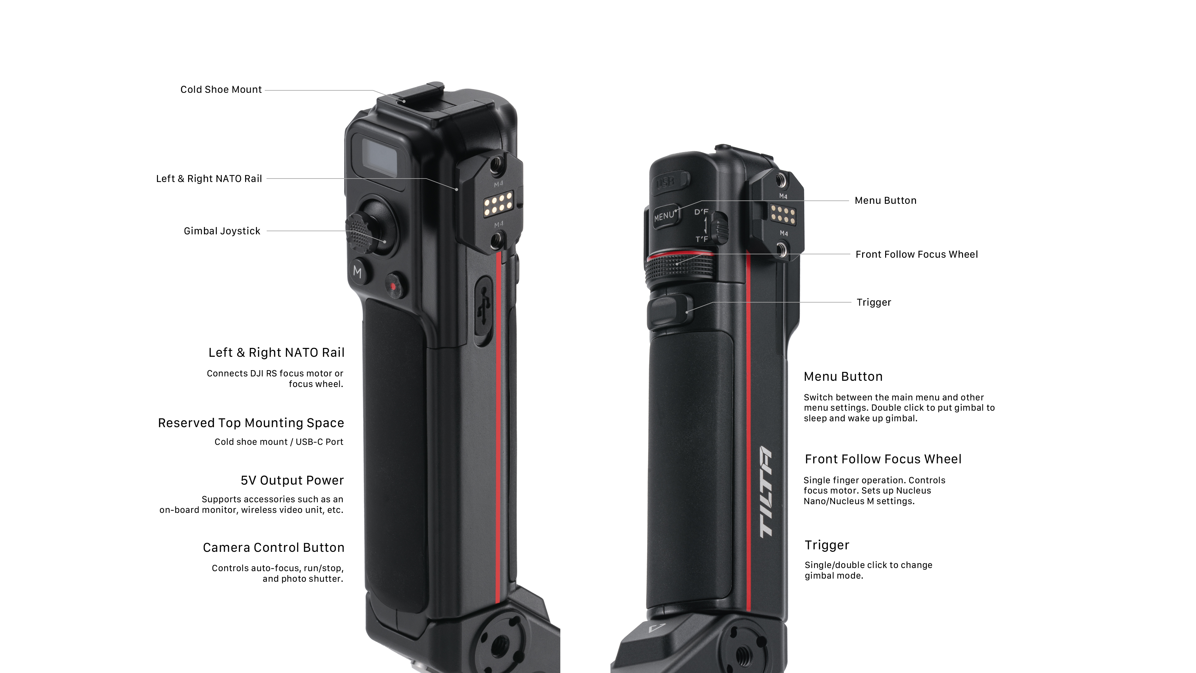 Advanced Rear Operating Control Handle for DJI Ronin