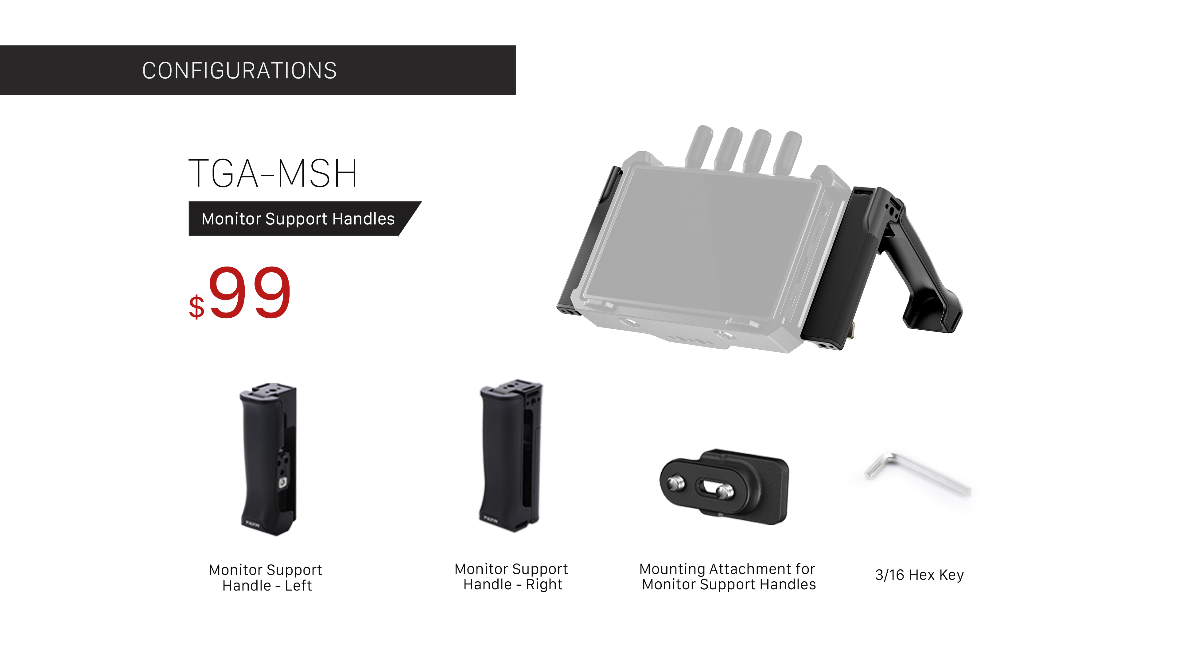 Support Handles for DJI Remote Monitor