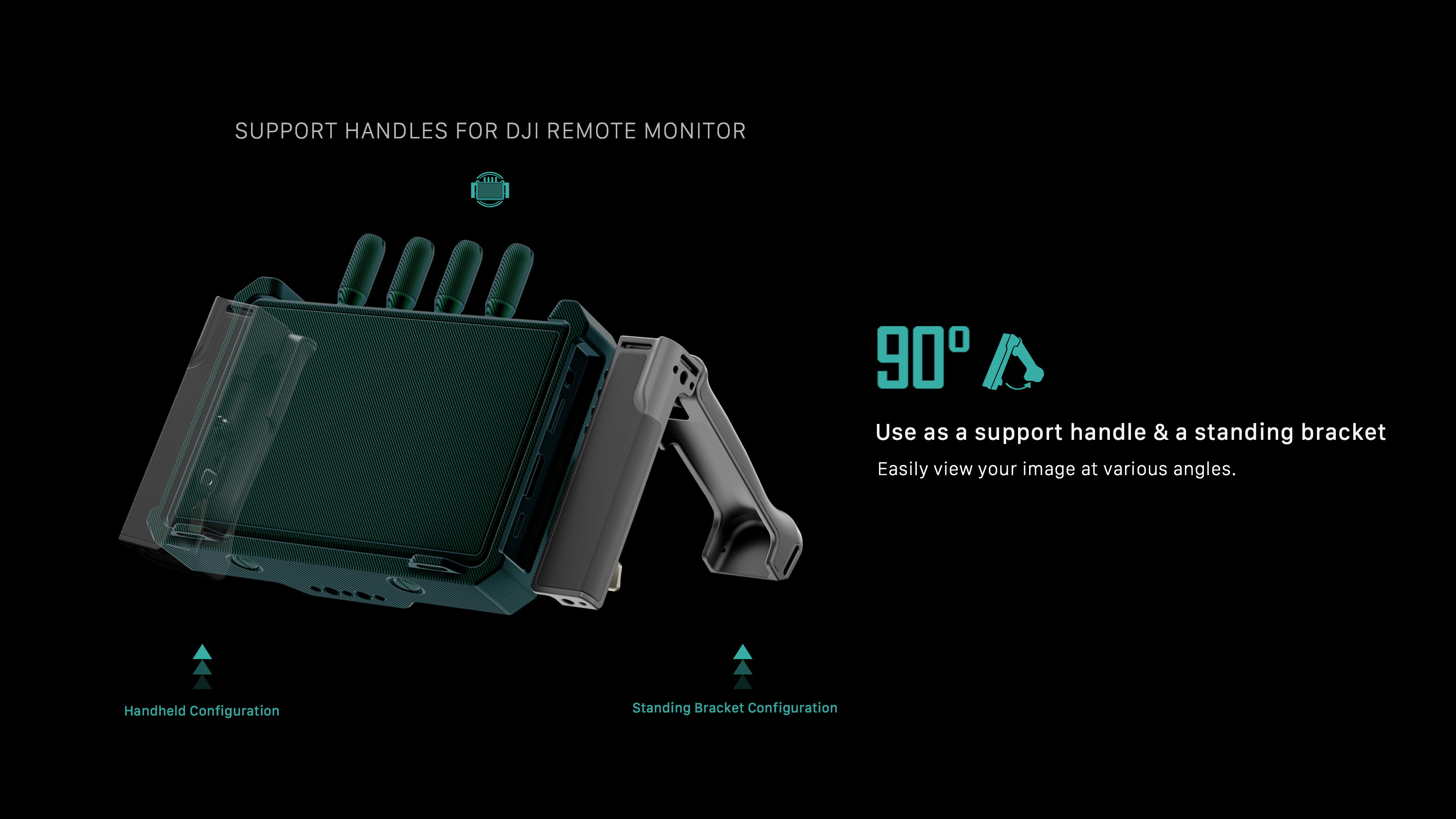 Support Handles for DJI Remote Monitor