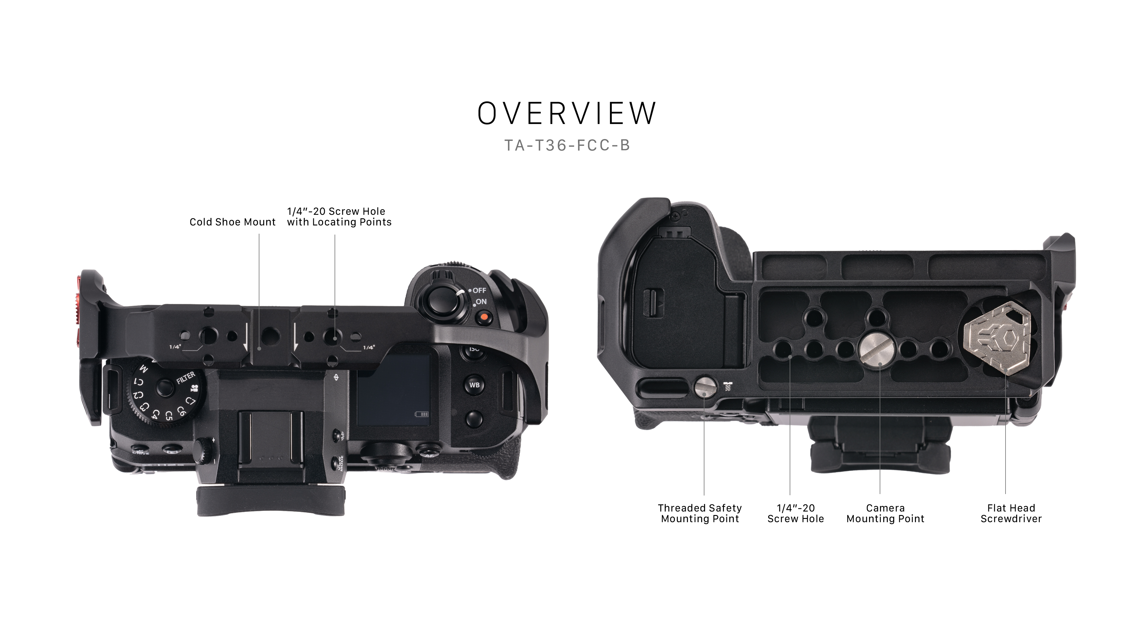 Gabbia completa per Fujifilm X-H2S - Nero