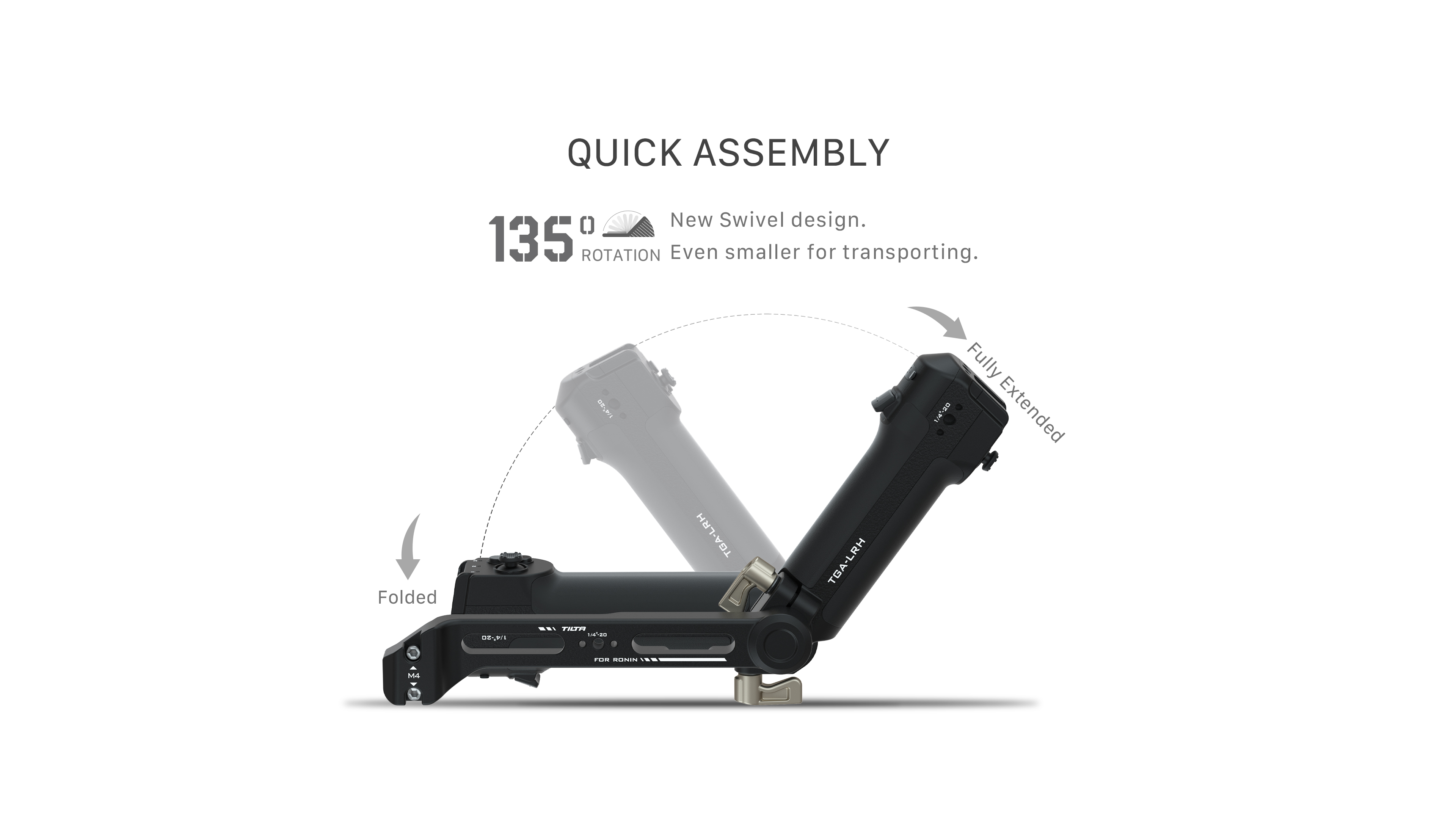 Lightweight Rear Operating Control Handle for DJI Ronin