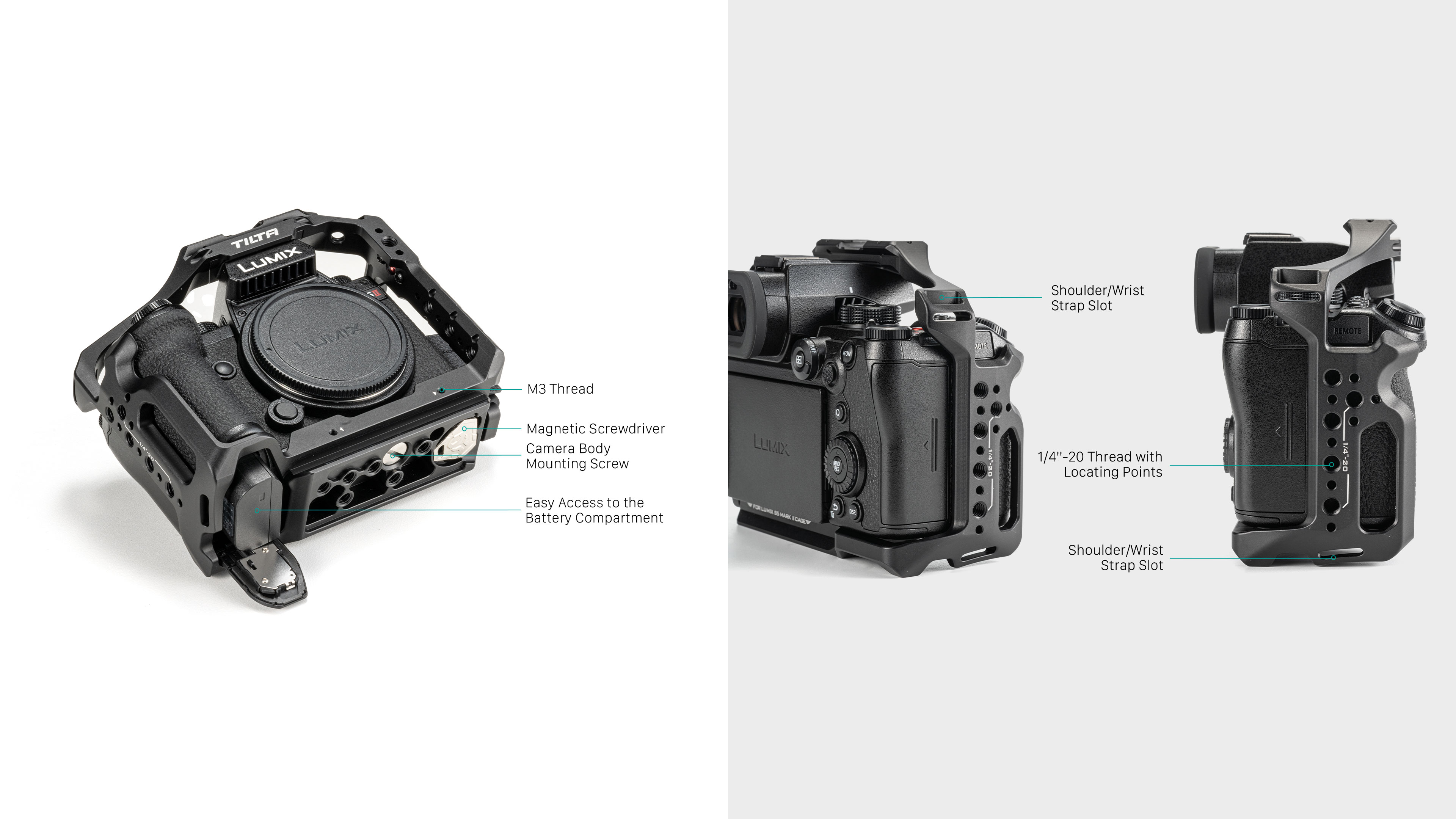 Halber Kamerakäfig für Panasonic S5 II/IIX