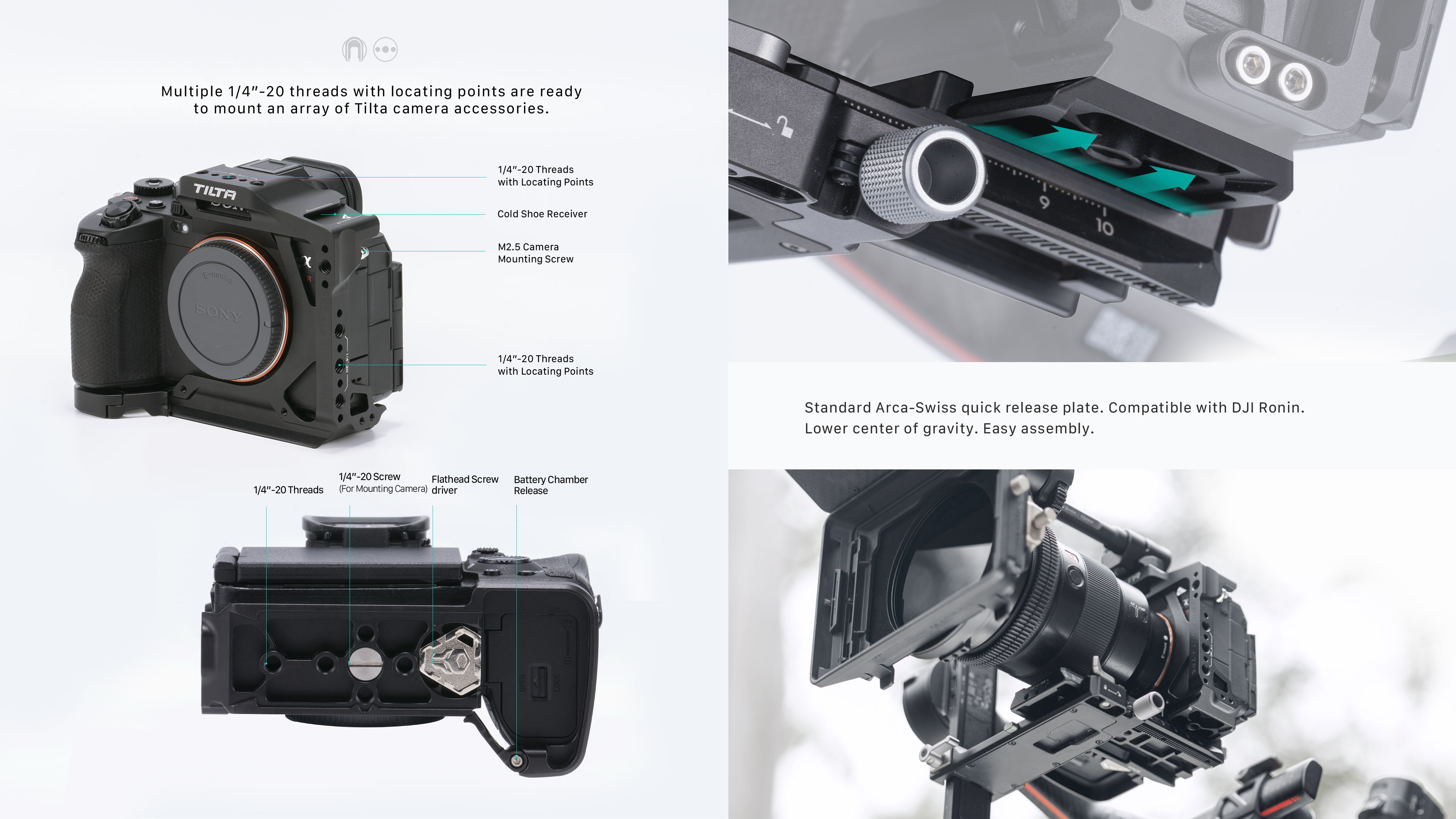 Tilta Sony a7R V Halbkäfig Leichtgewichtskit