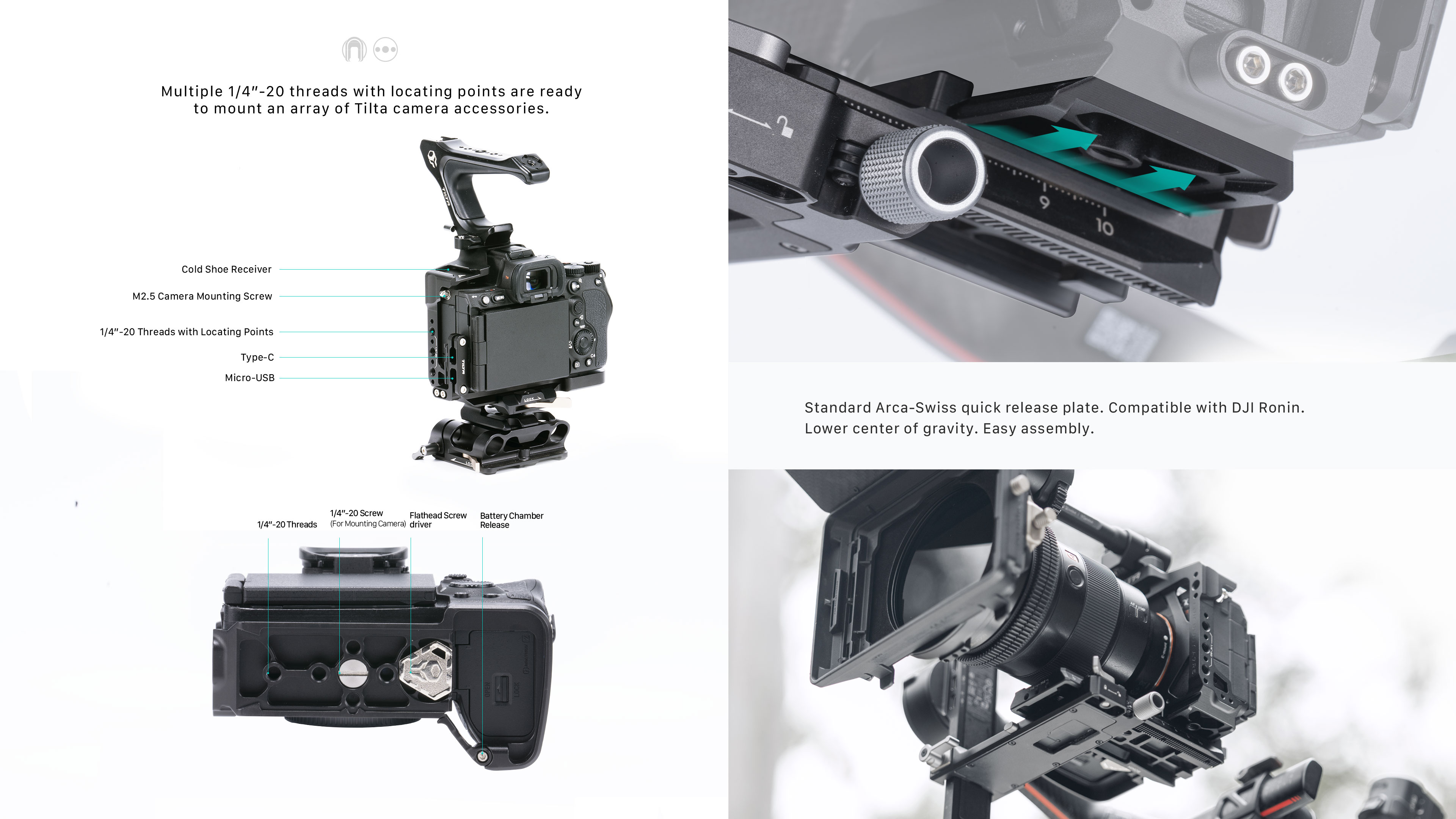 Tilta Sony a7R V Halbkäfig Leichtgewichtskit