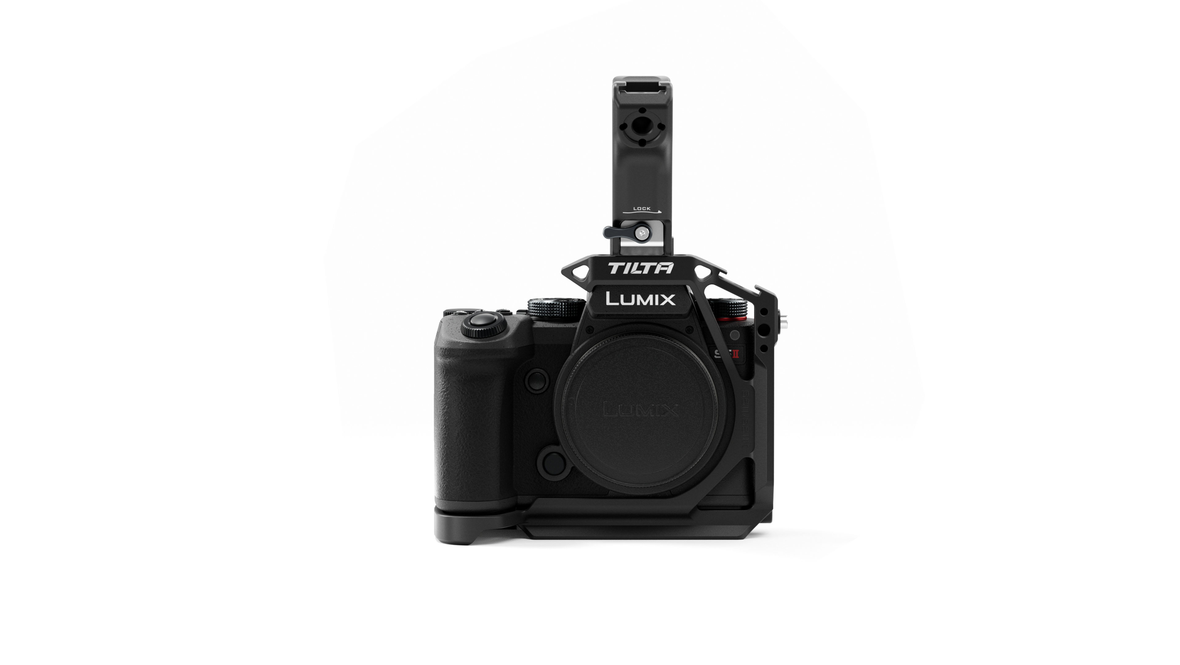 Tilta Mezza Gabbia Per Lumix S5 II E S5 IIX – Kit Con Morsetti HDMI/USB-C, Piastra ARCA E Guide NATO (Nero)