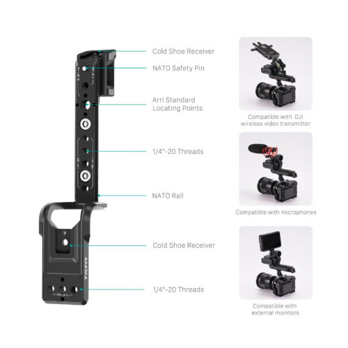 Staffa di estensione XLR per Sony FX3