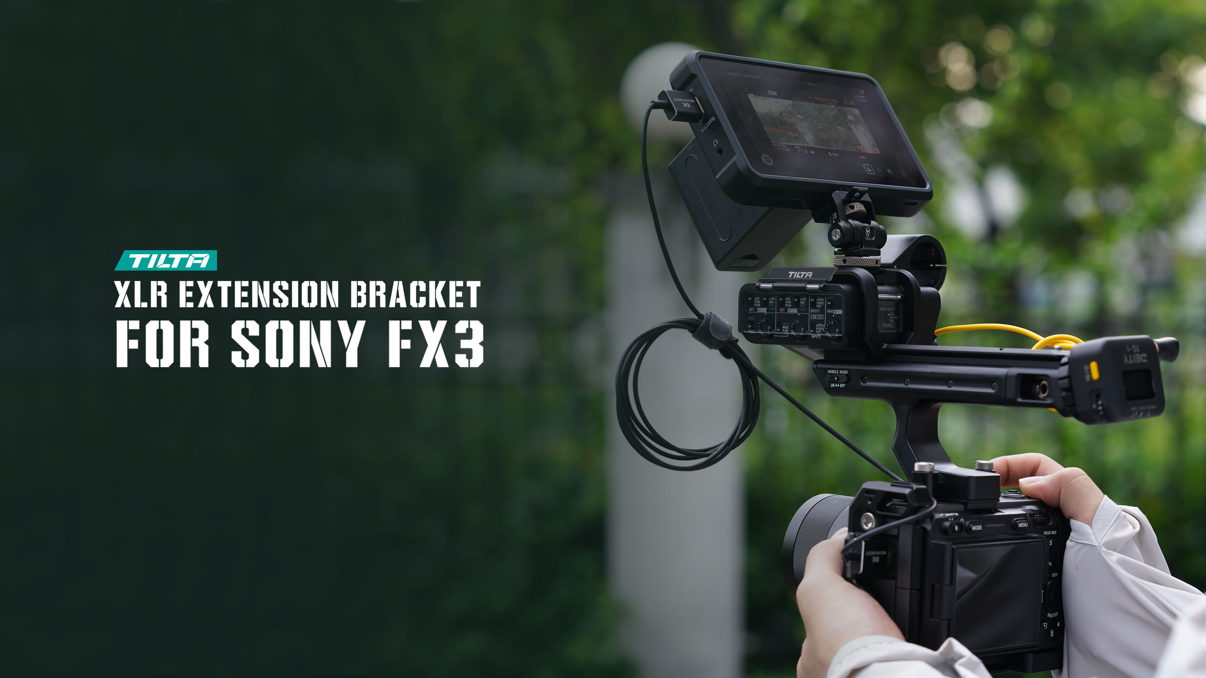 Staffa di estensione XLR per Sony FX3