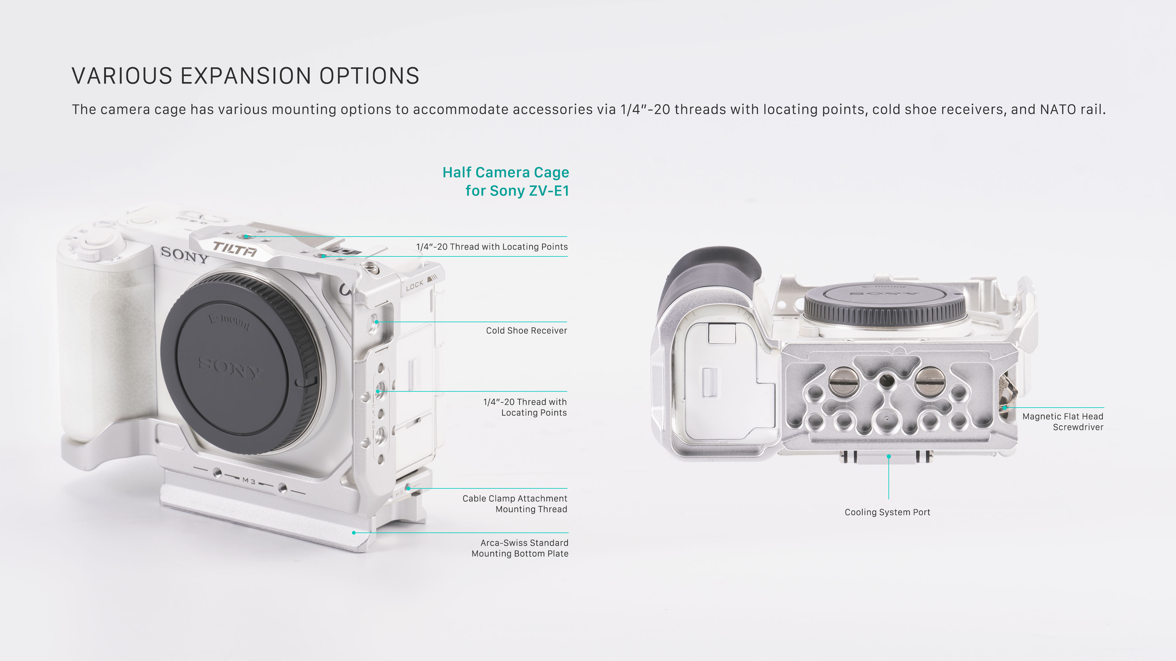 Half Camera Cage for Sony ZV-E1