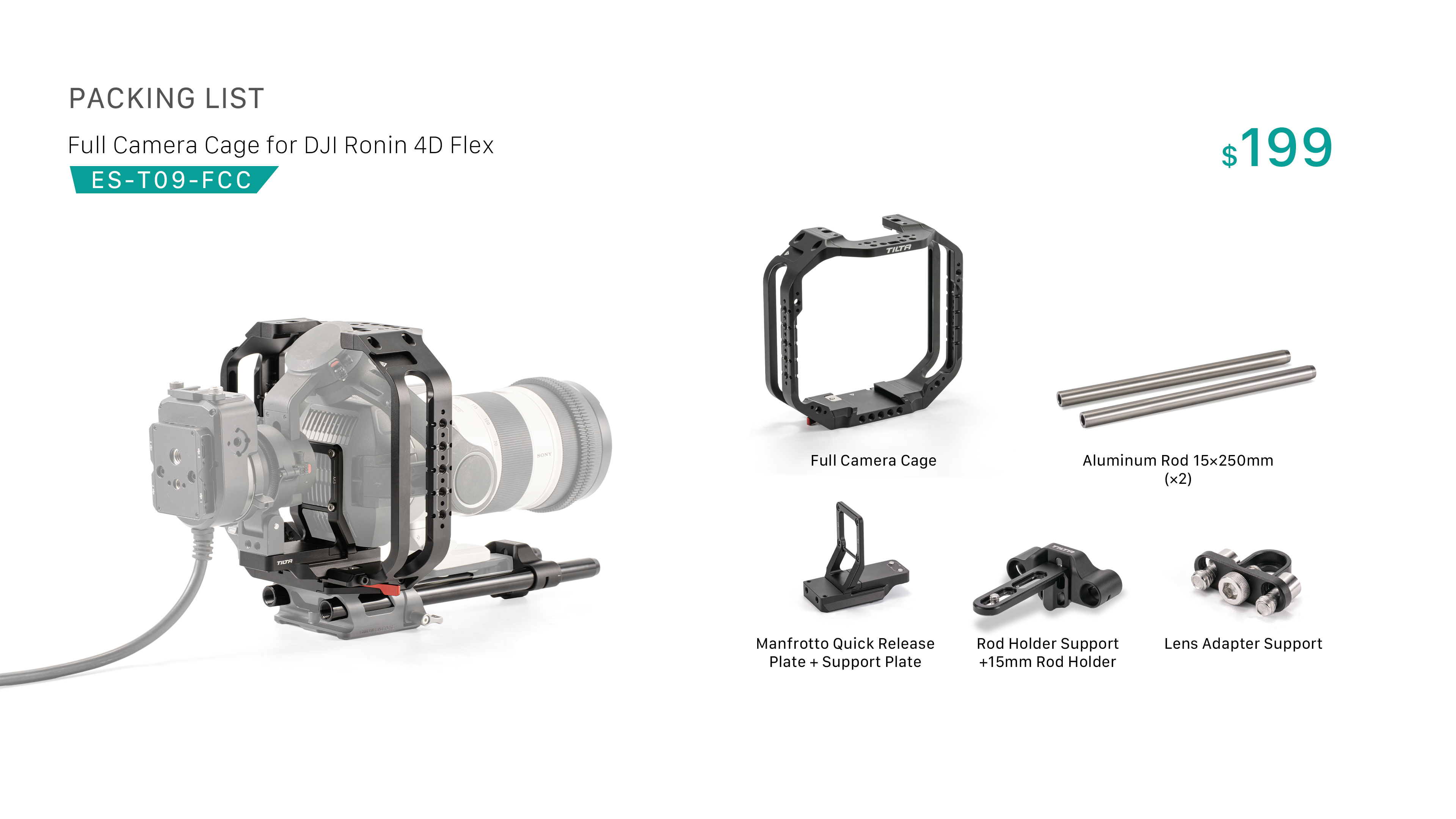 Camera Cage for DJI Ronin 4D Flex Basic Kit