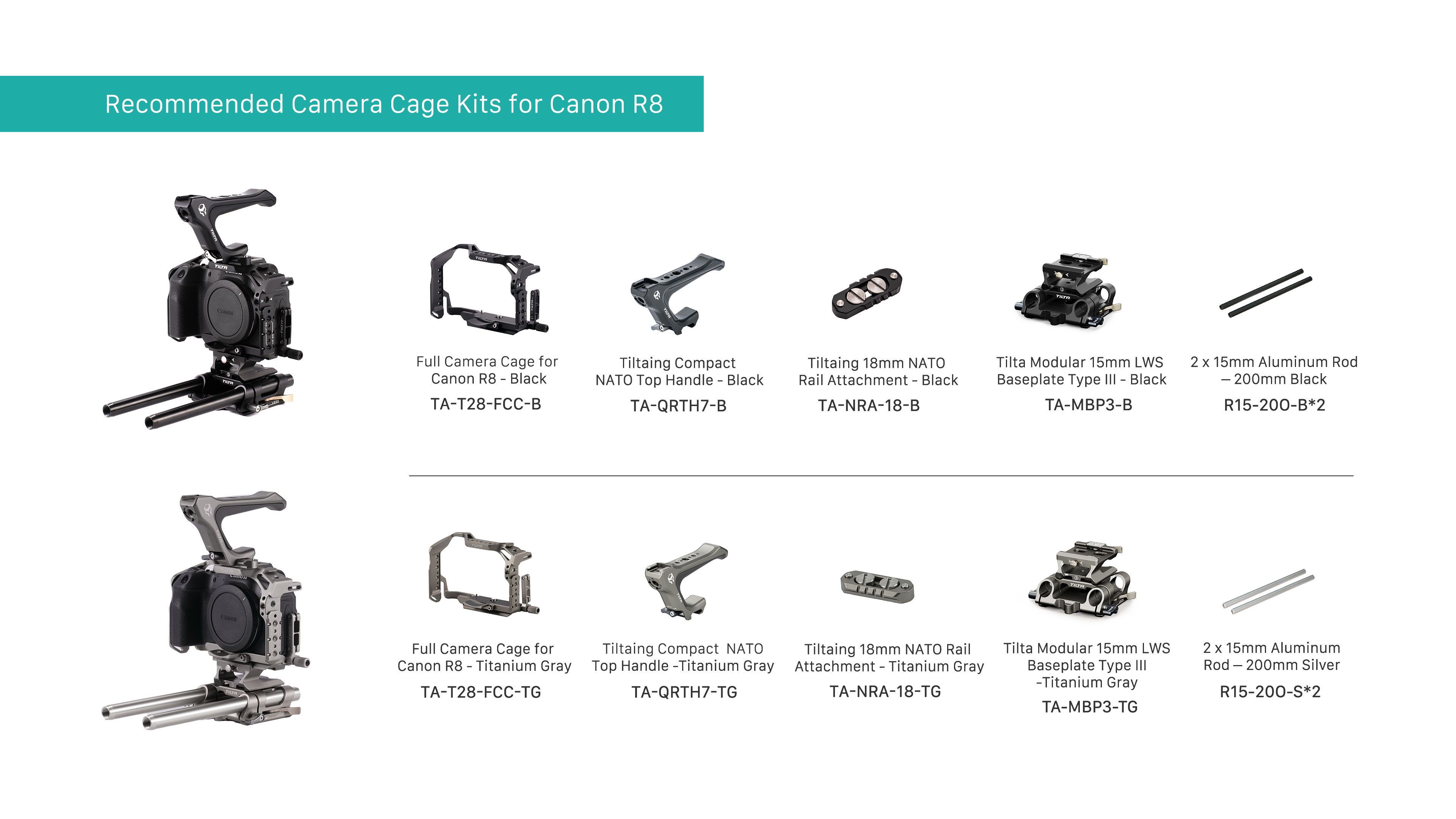 Jaula completa para Canon R8