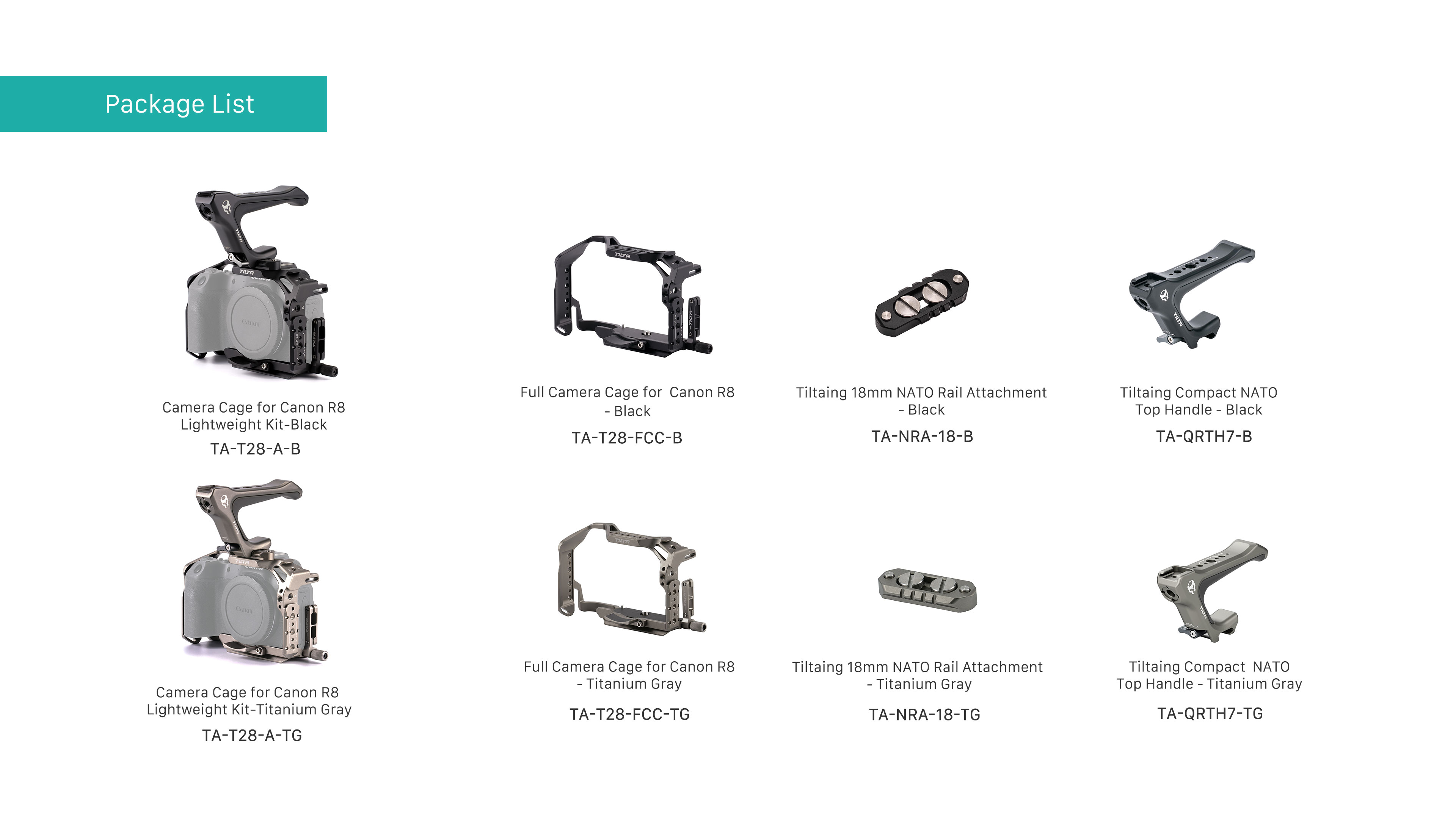 Jaula para Canon R8 Kit Ligero