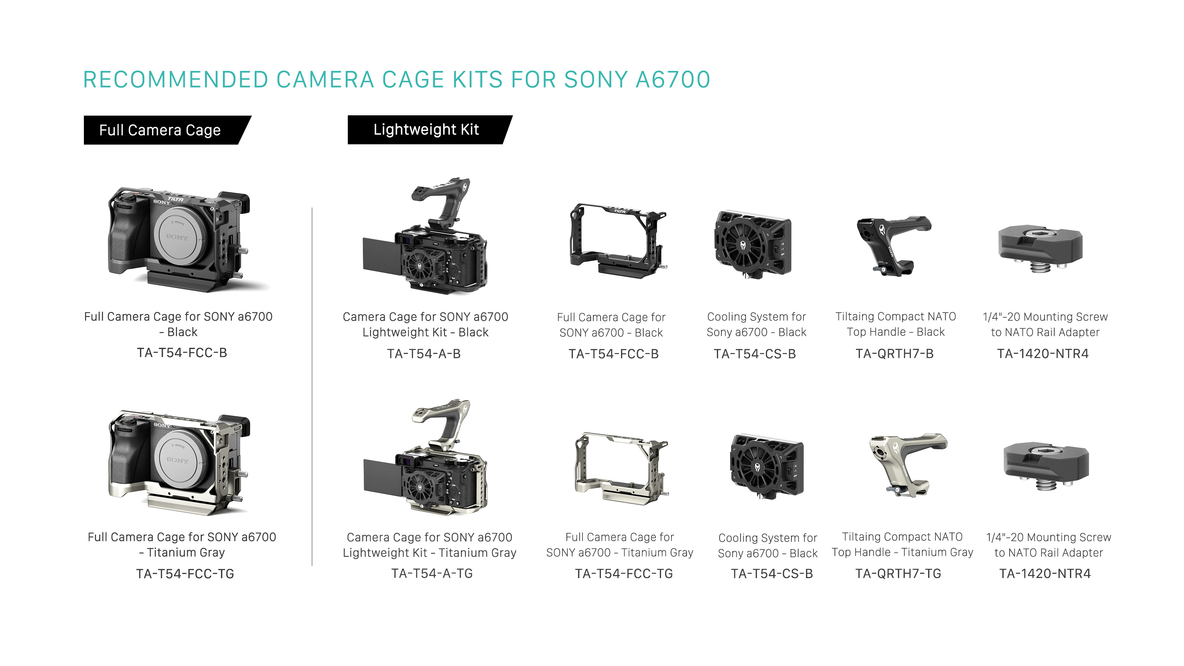 Full Camera Cage for Sony a6700