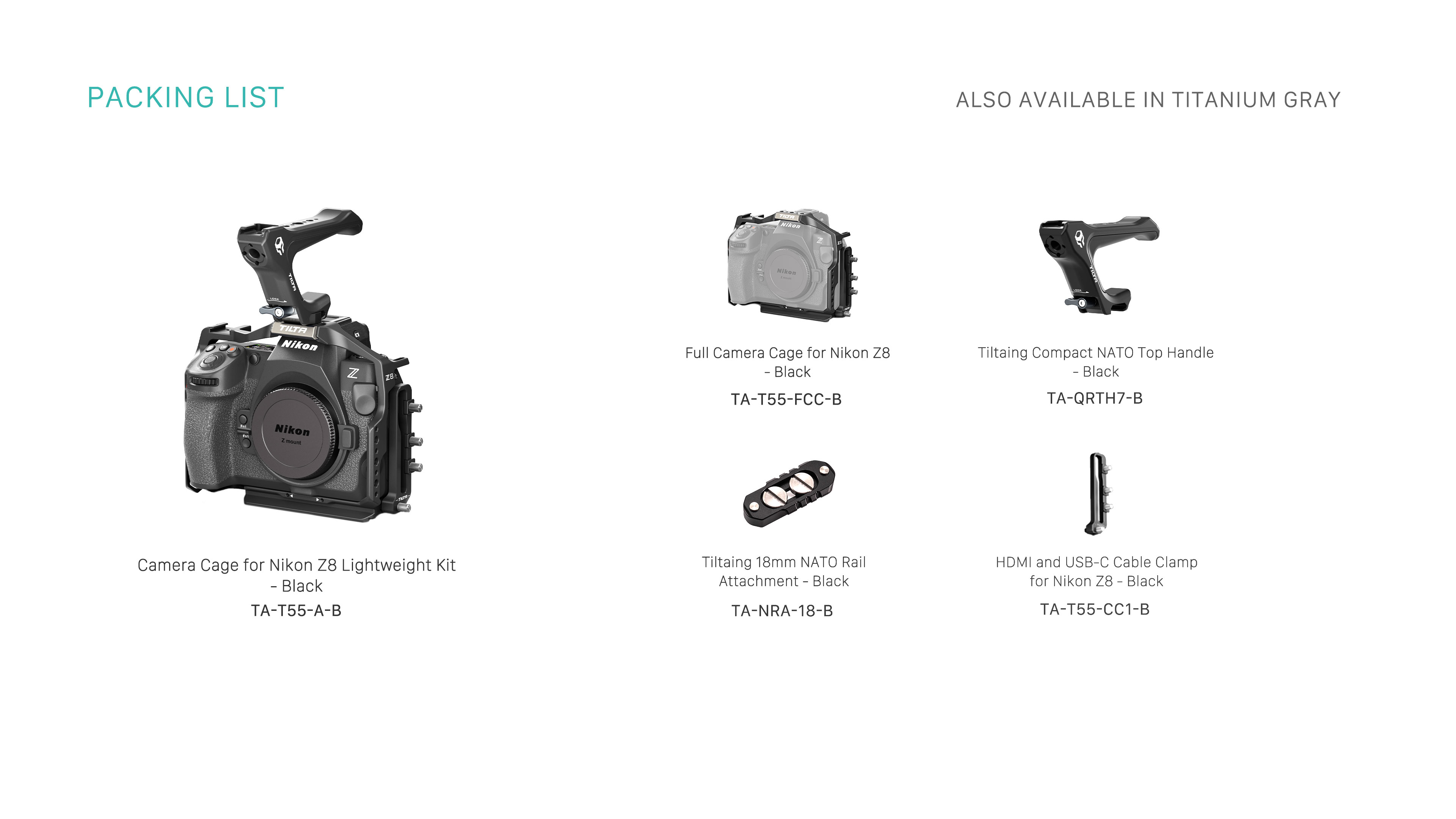 Kamerakäfig für Nikon Z8 Leichtgewicht Kit