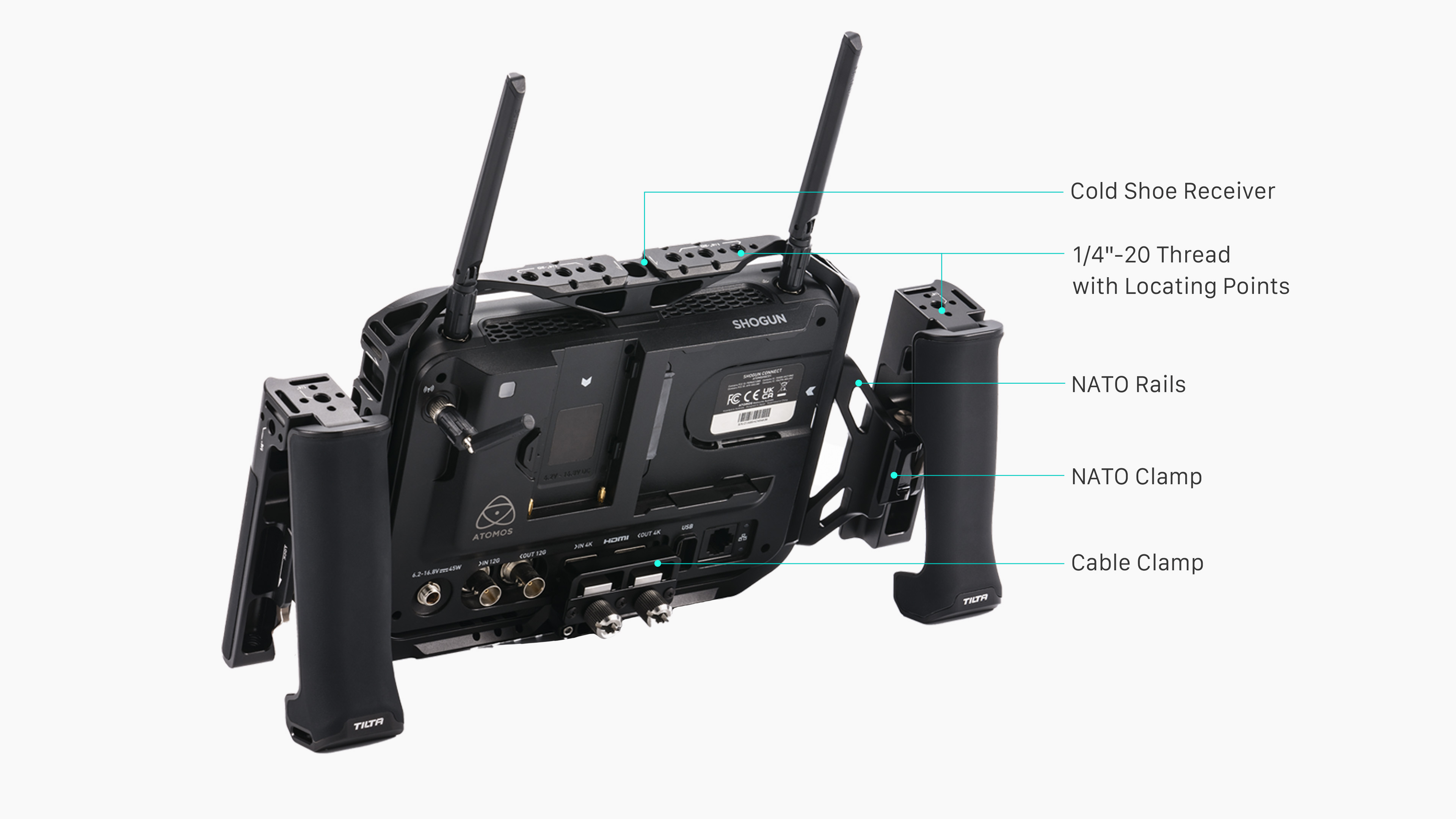 Monitor Cage for Atomos Shogun Connect Handheld – Black