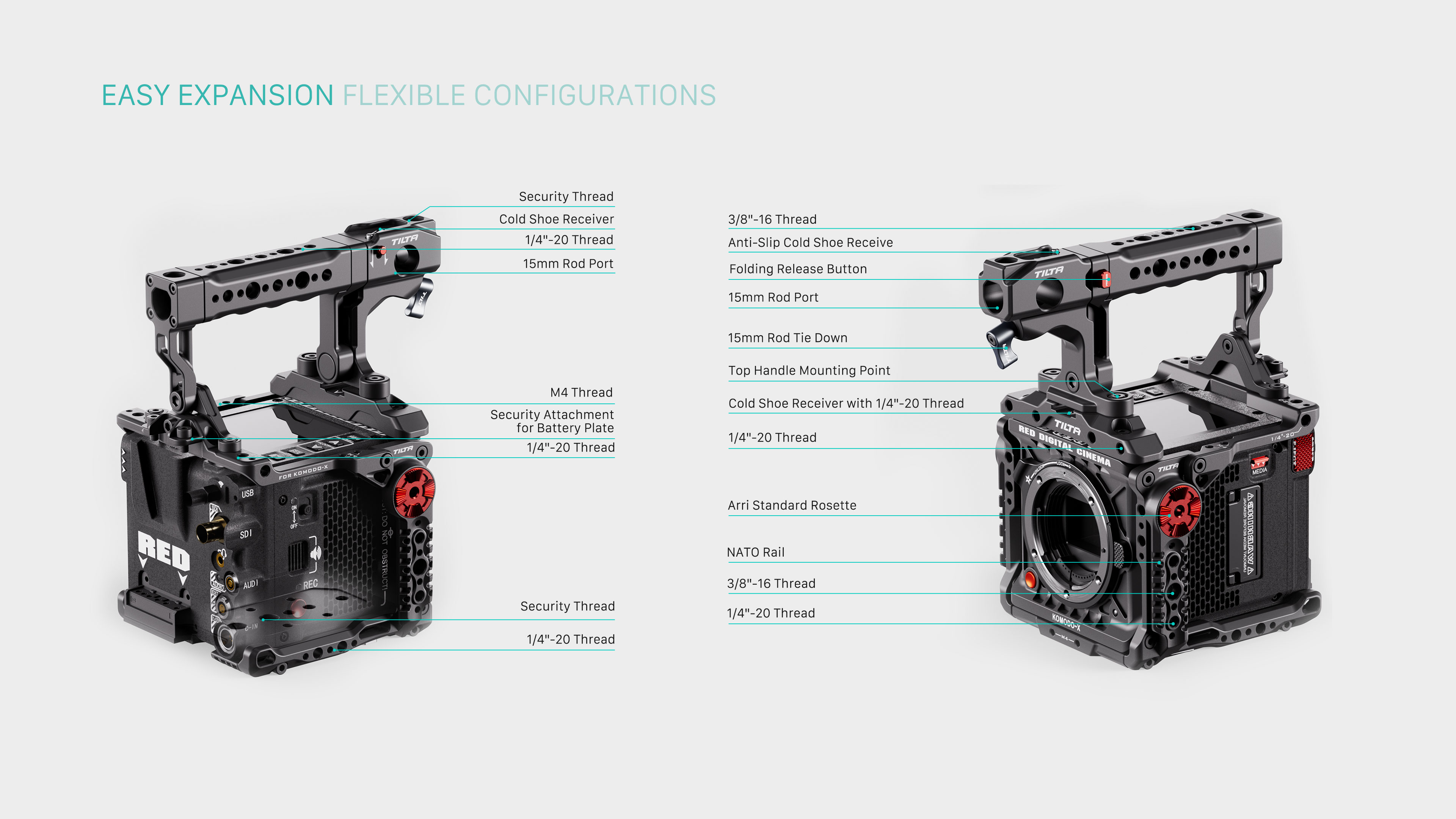 Full Camera Cage for RED KOMODO-X - Black