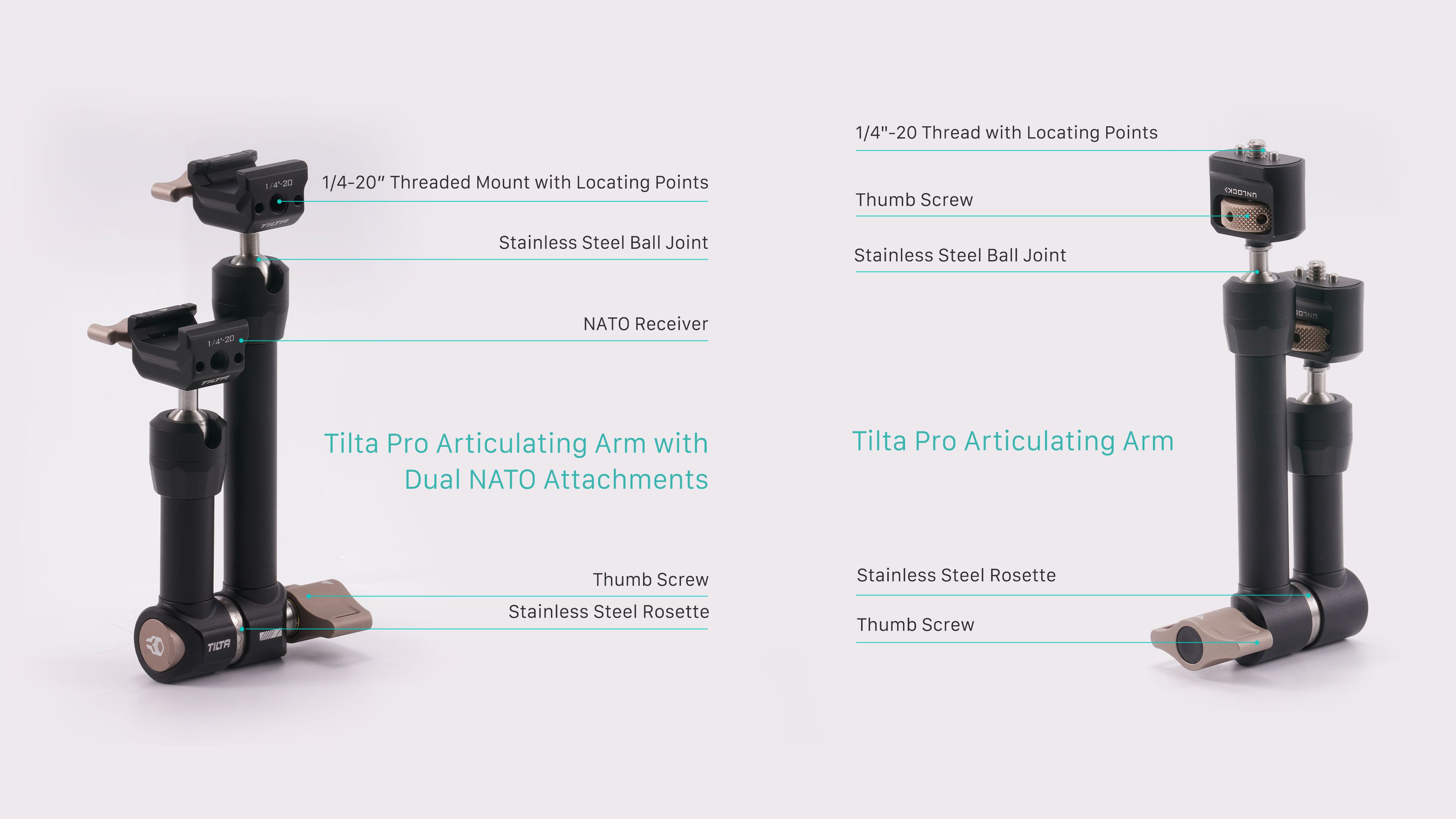 tilta pro articulating arm details