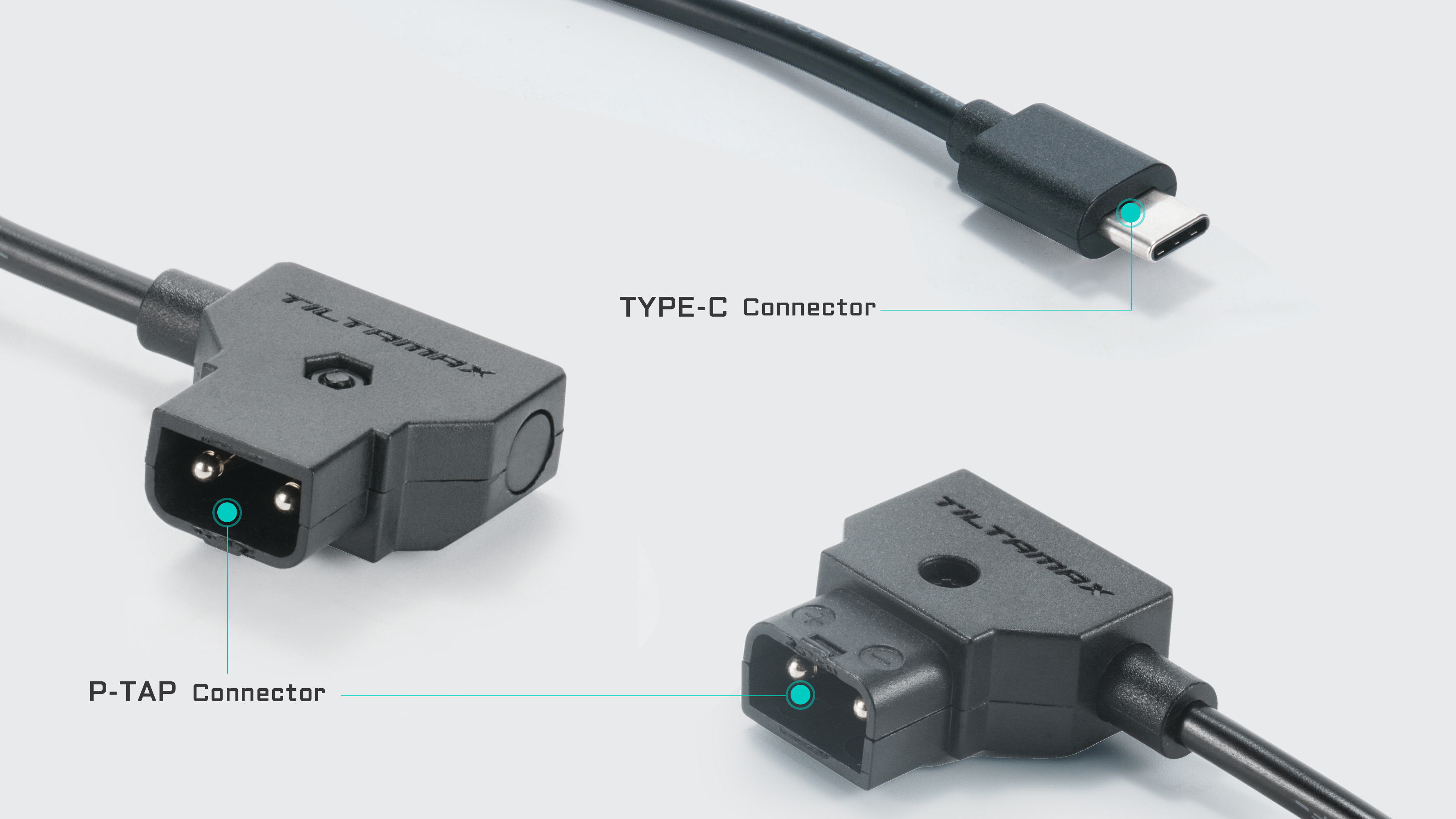 P-Tap to USB-C Power Cable (50cm, Compatible with Nano II Motor only)