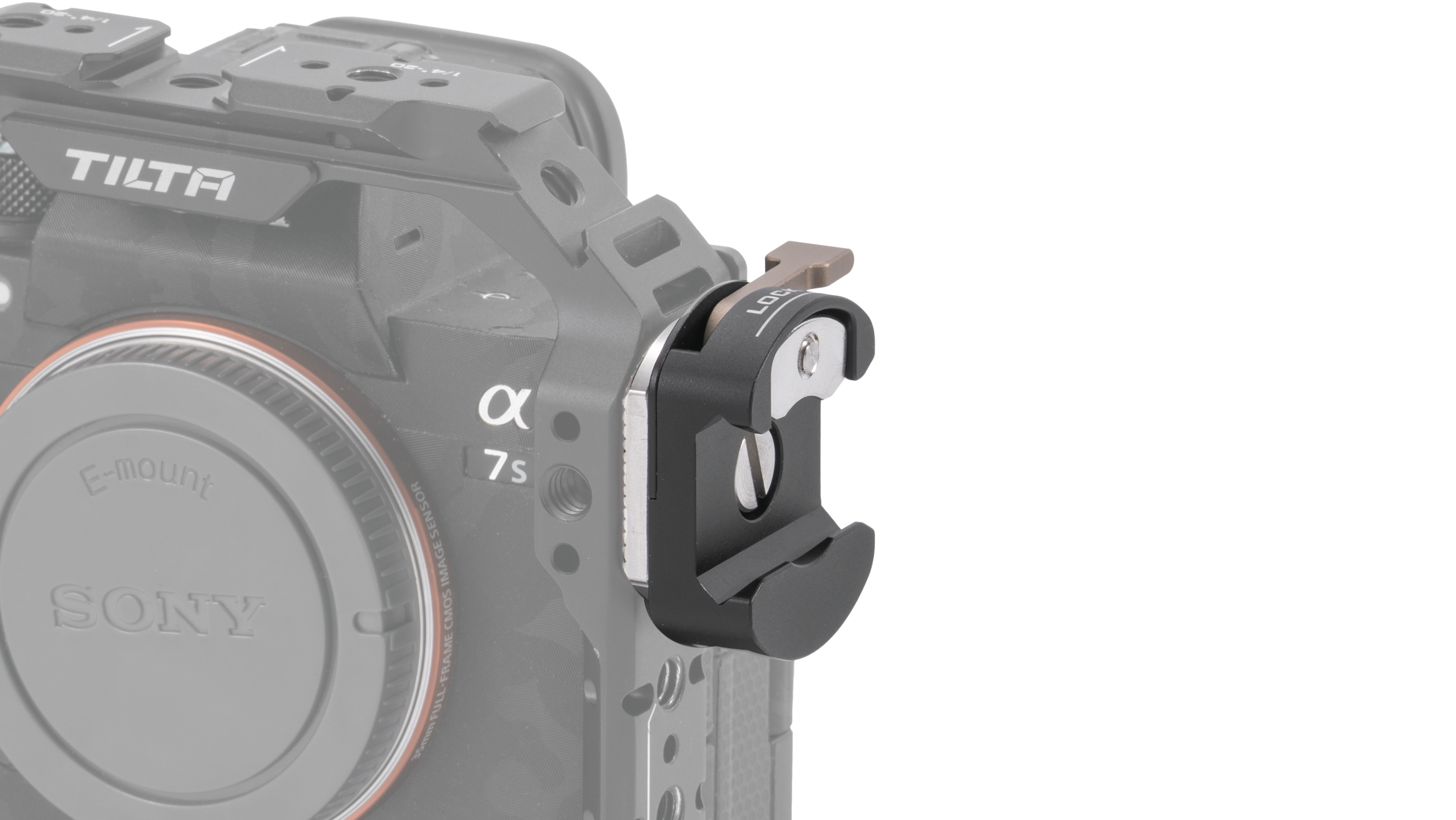 Tilta Adapter – NATO-Schiene Zu Rosette, Linksseitig, Für DJI RS2 & RSC2, Mit Cold Shoe & 1/4" Gewinde
