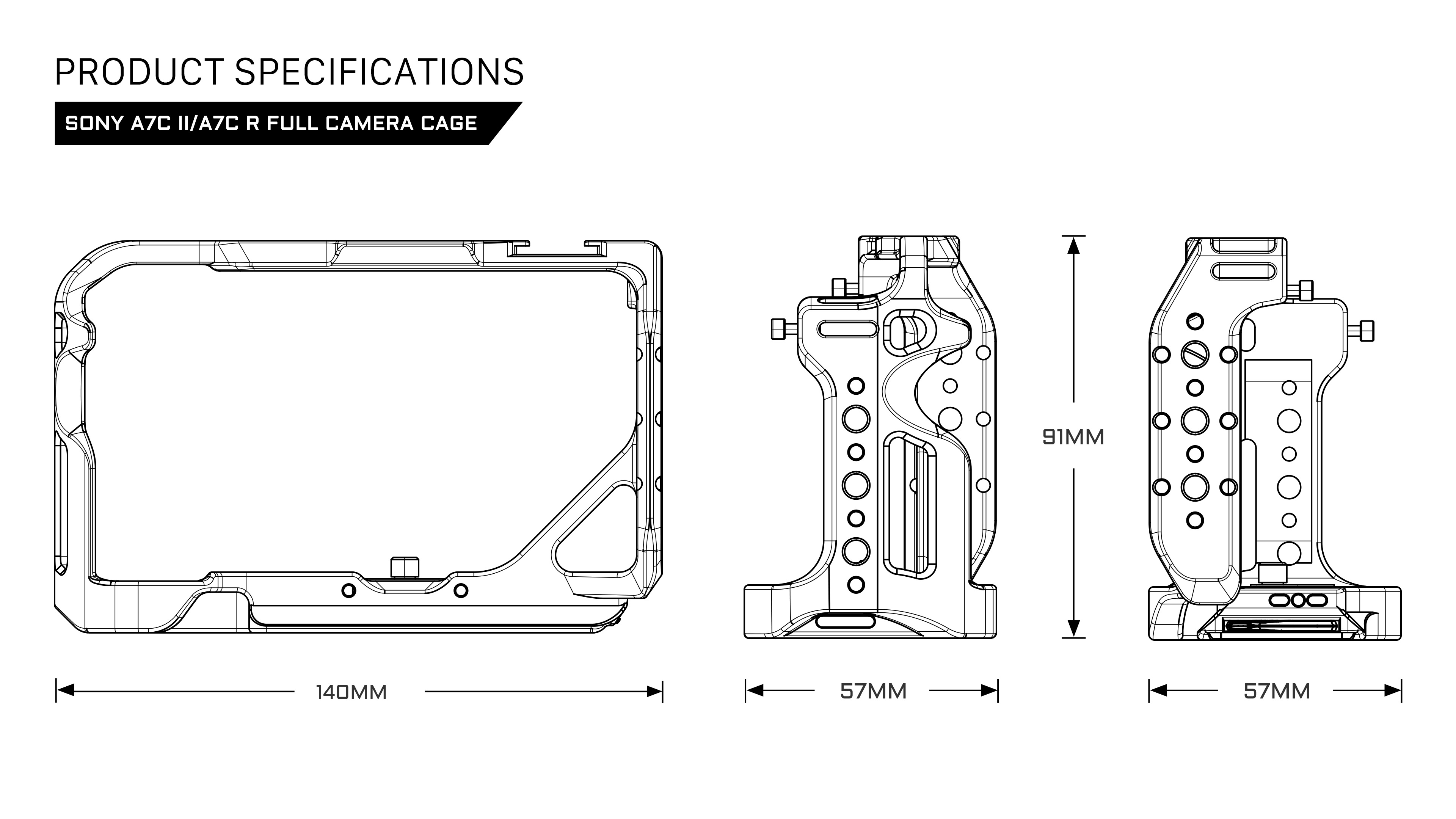 Half Camera Cage for Sony a7C II / a7C R