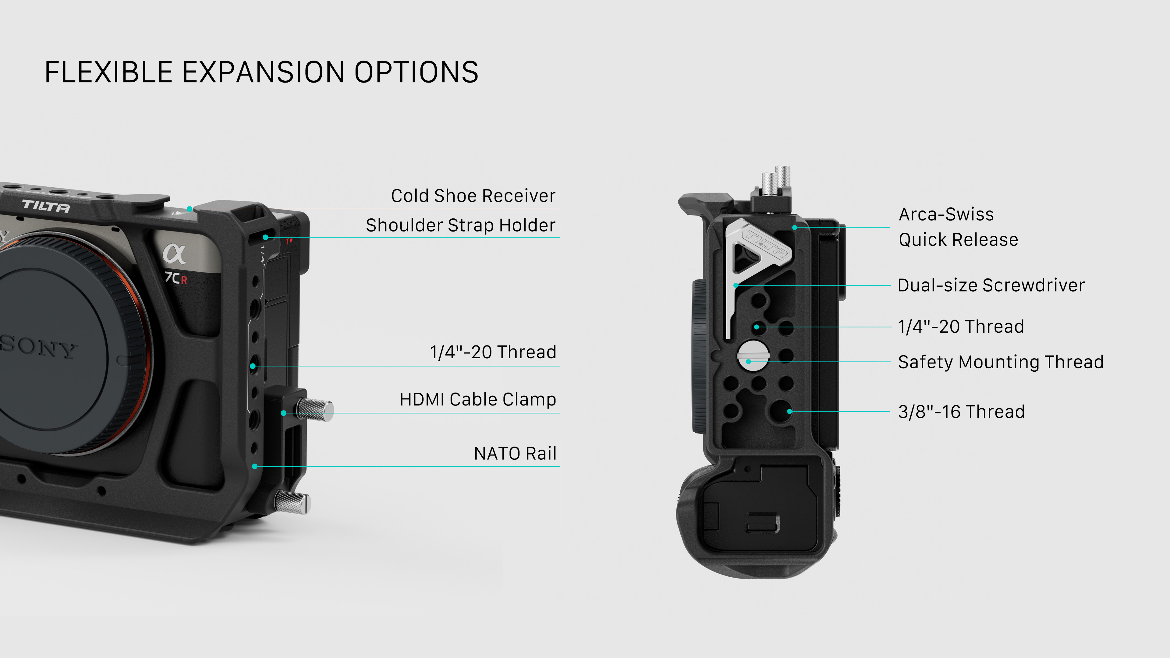 Halber Kamerakäfig für Sony a7C II / a7C R