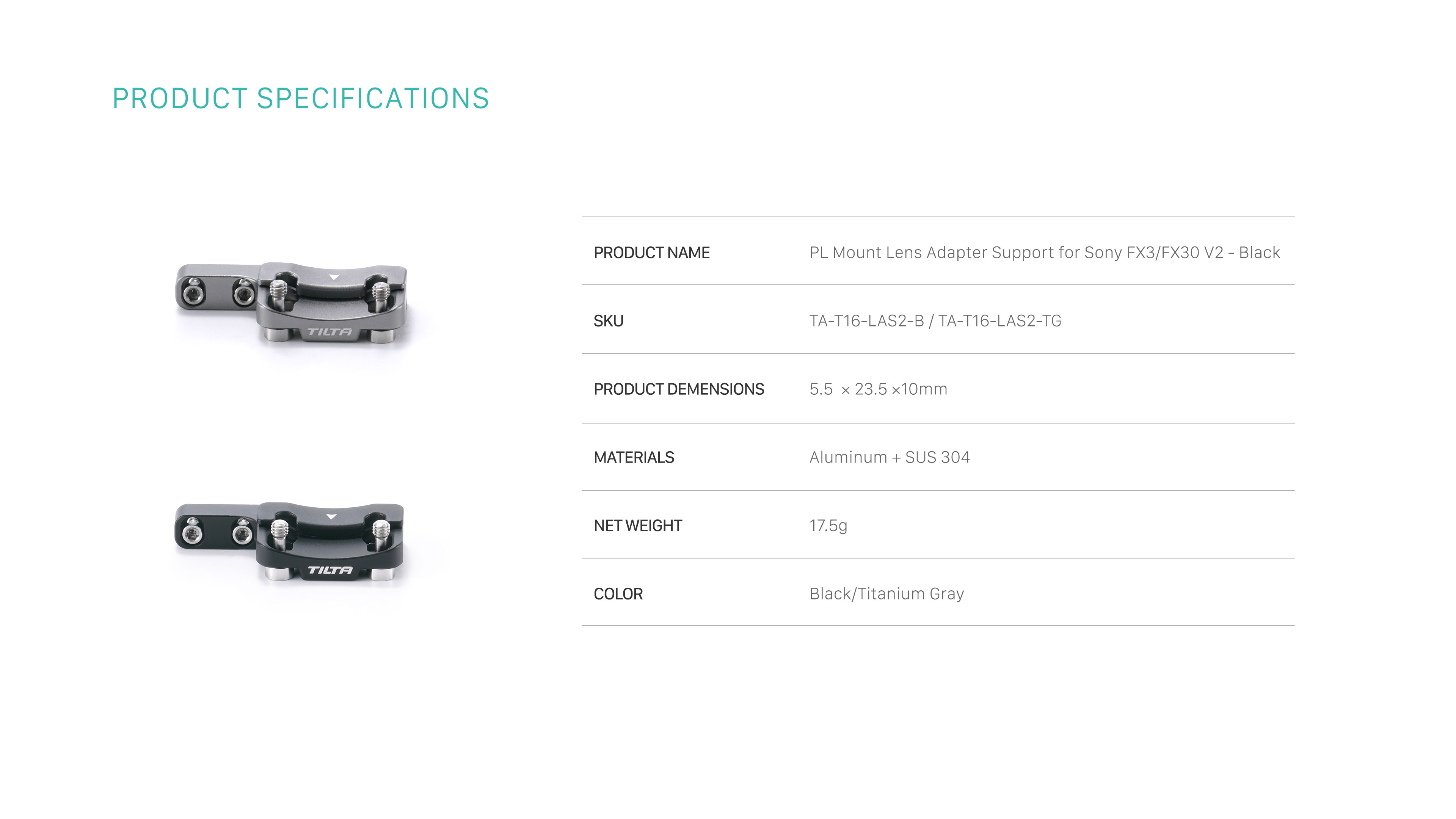 PL Mount Lens Support for Sony FX3/FX30 V2