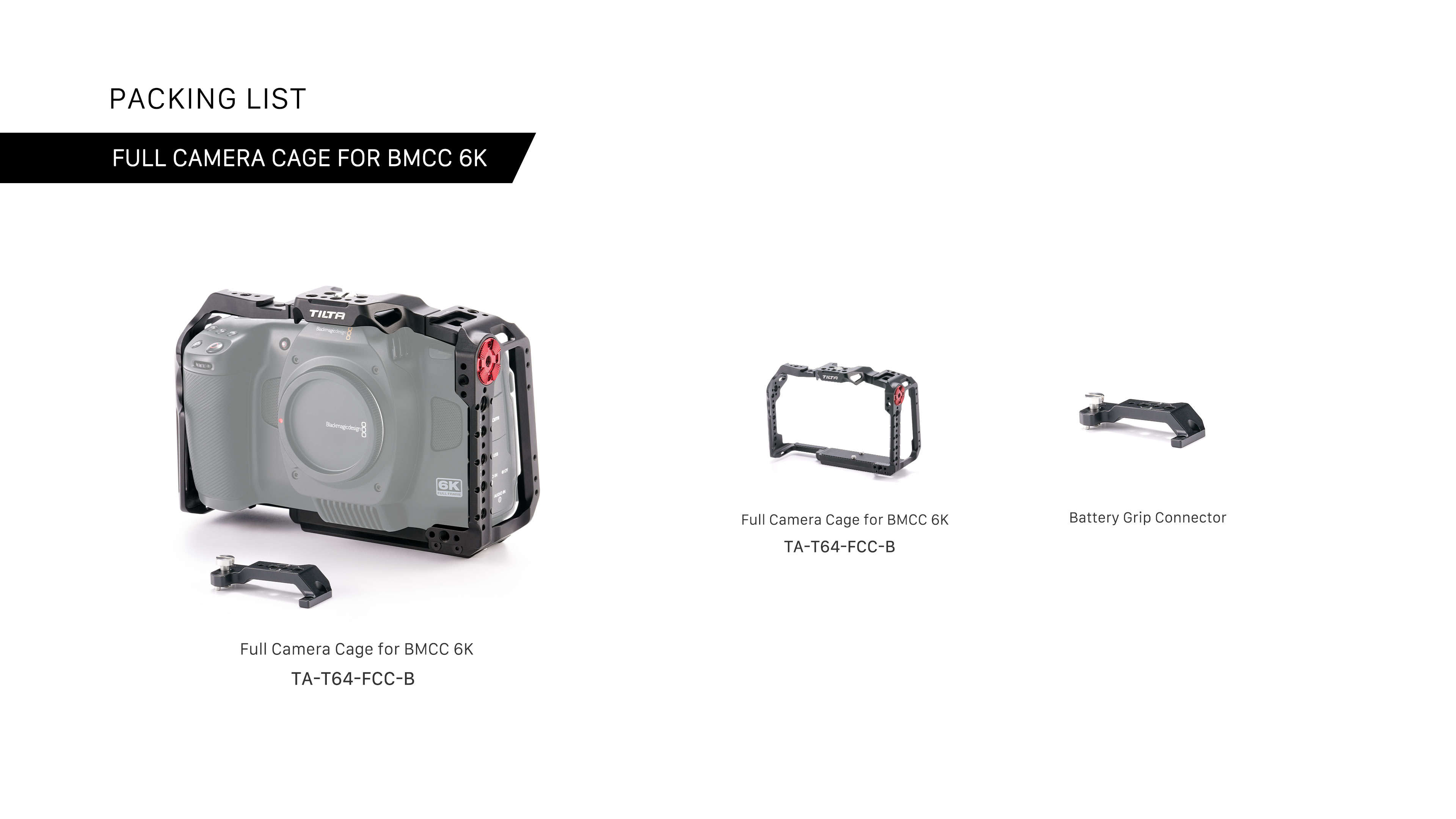 Full Camera Cage for BMCC 6K - Black