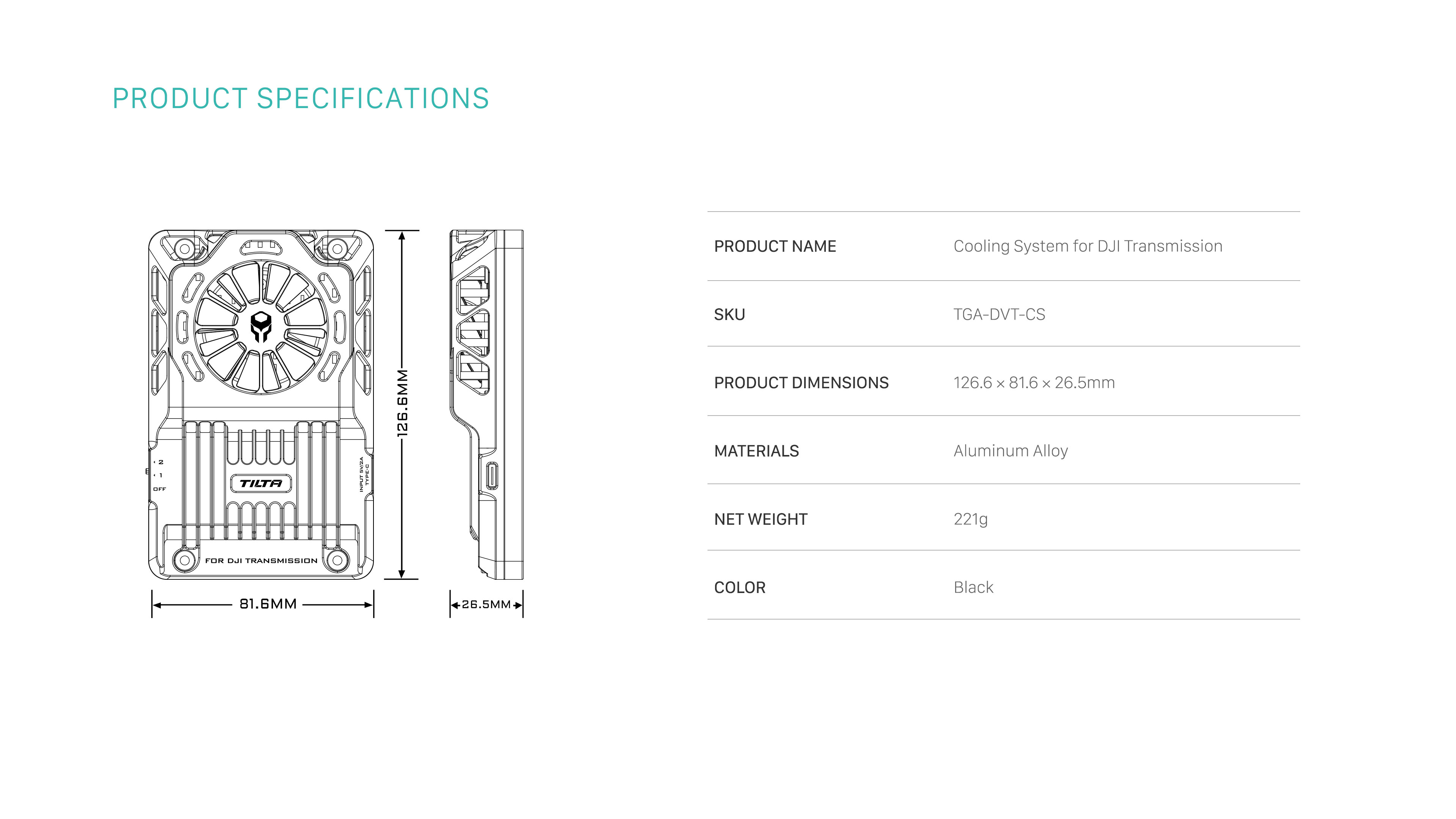 Cooling System for DJI Transmission