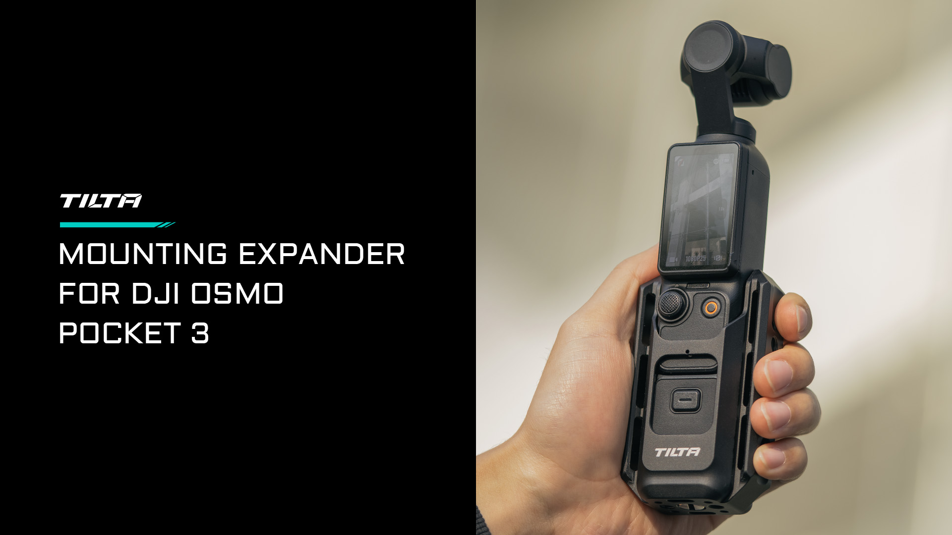 Accessory Mounting Expander for DJI Osmo Pocket 3 - Black