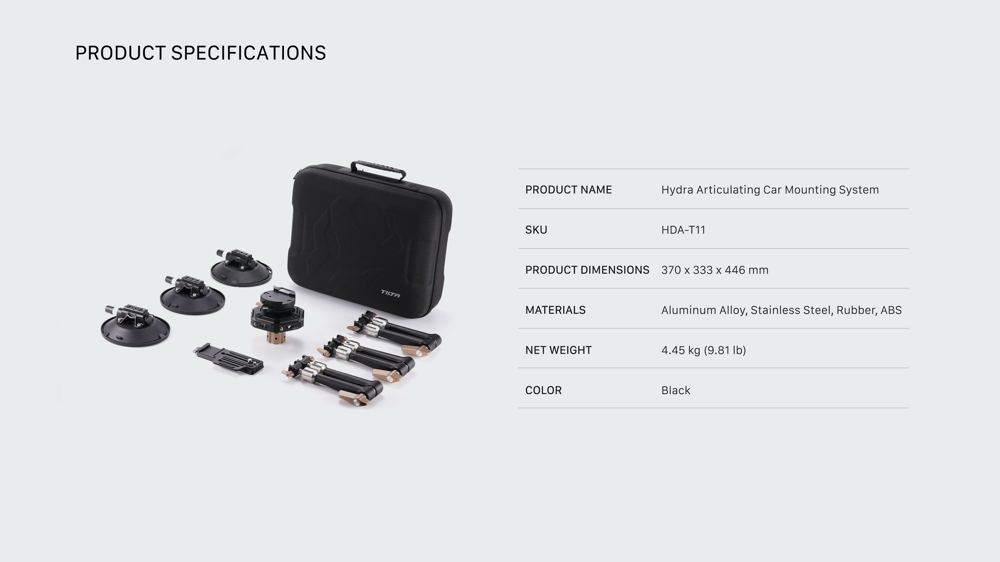 Hydra Articulating Car Mounting System