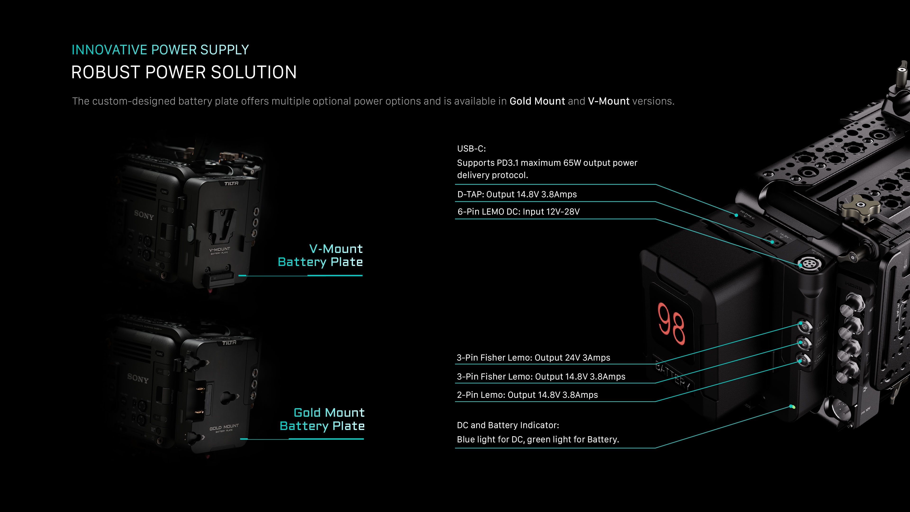 Sony BURANO Pro Kit için Kamera Kafesi - V Montaj