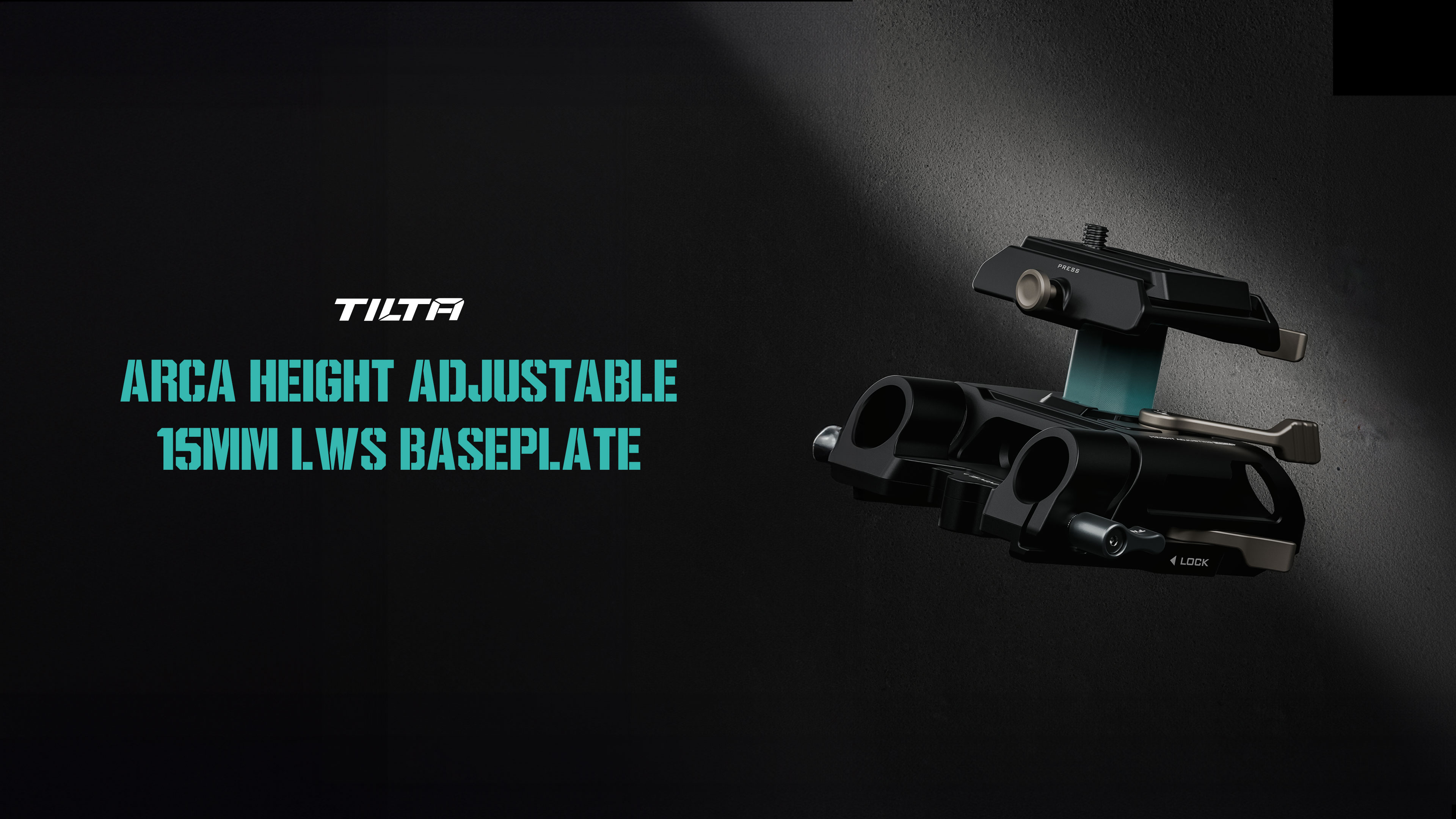 Tilta Arca Height Adjustable 15mm LWS Baseplate – Black