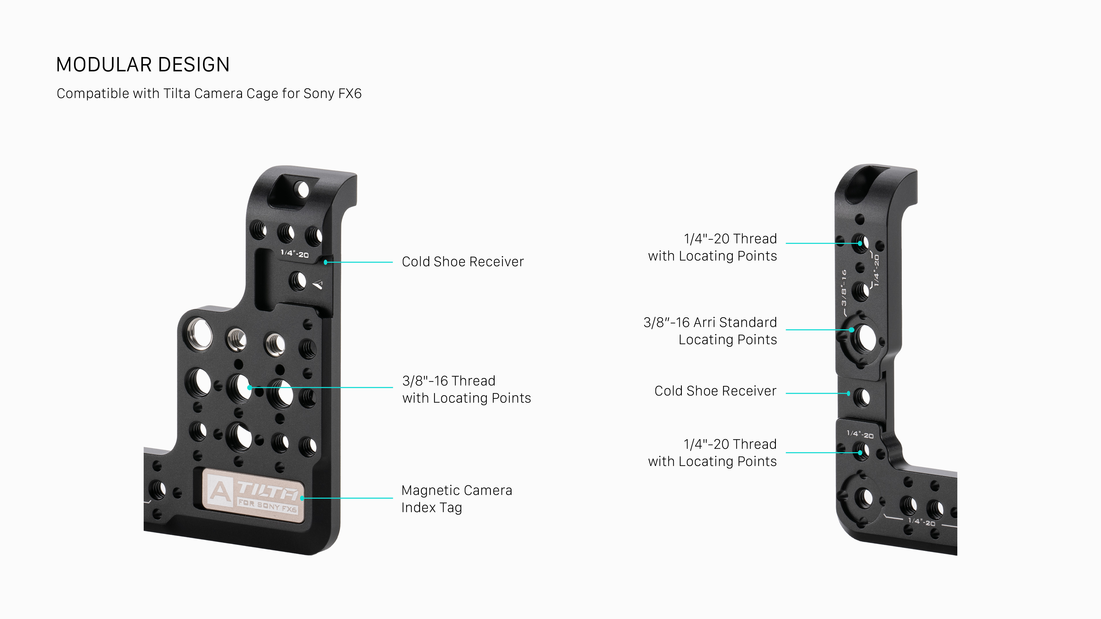 Side Mounting Plate for Sony FX6