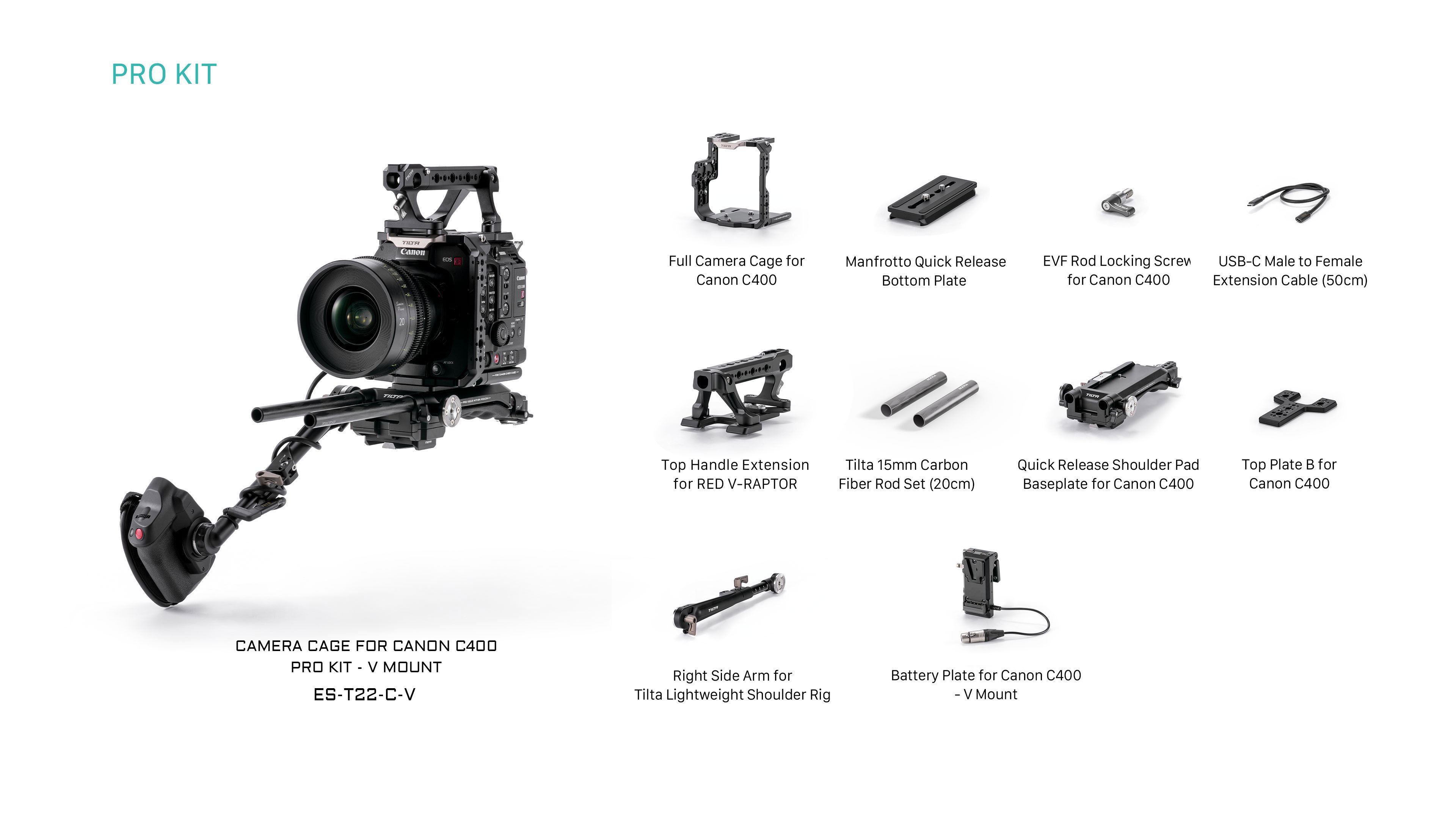 Canon C400 Pro Kit için Kamera Kafesi