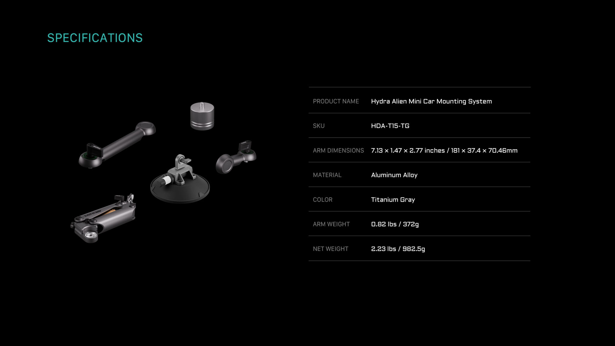 Hydra Alien Mini Car Mounting System