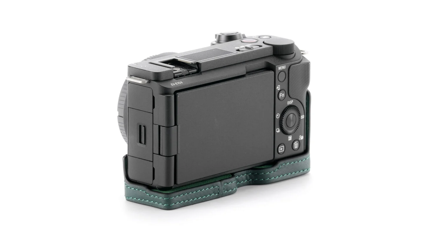 Leather Camera Case for Sony ZV-E10 II – Green | Tilta