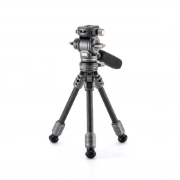 Tilta Tabletop Video Fluid Head with 1-Stage Carbon Fiber Tripod Legs (3KG)