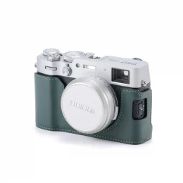 Leather Camera Case for Fujifilm X100VI – Green